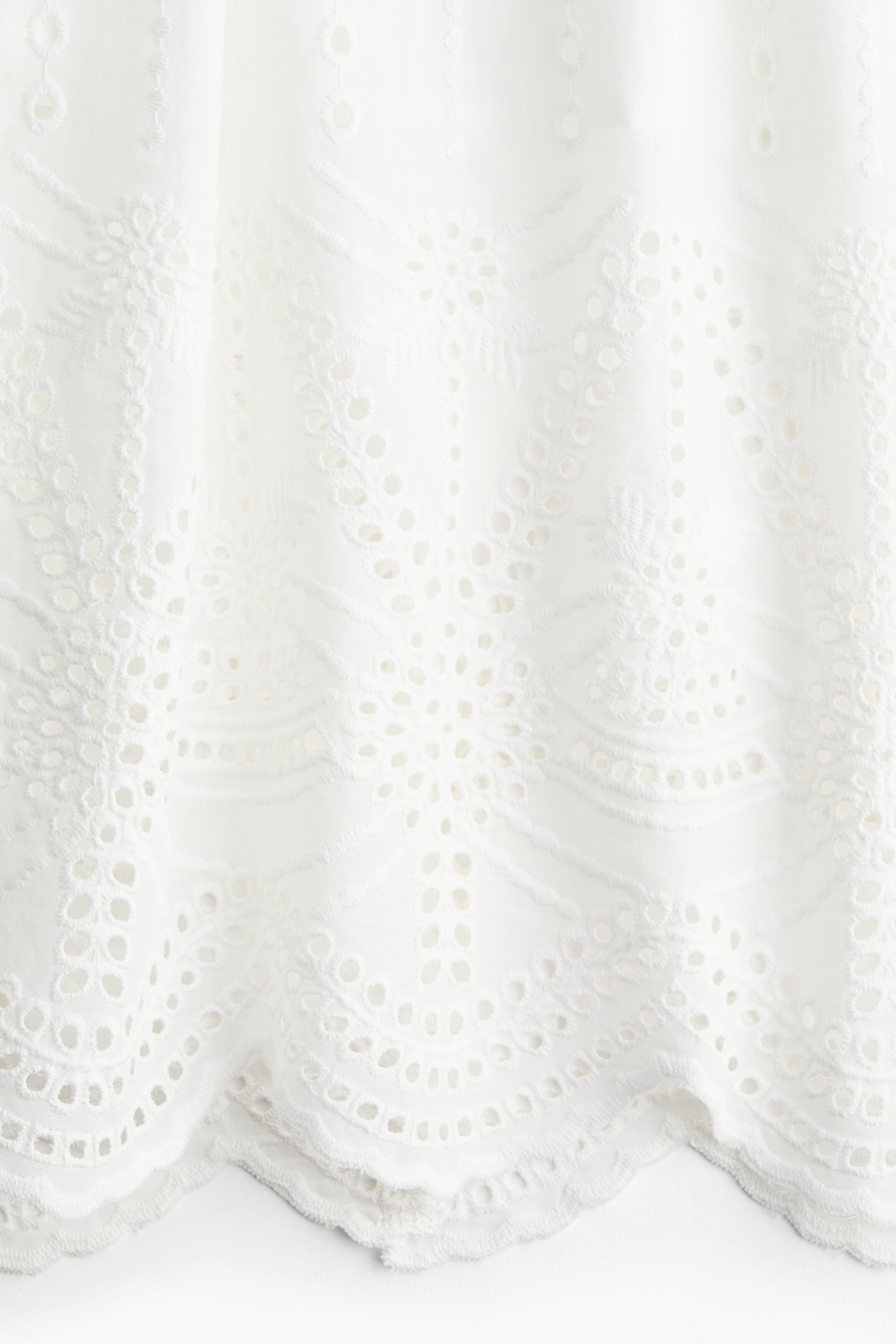 A-line broderie anglaise skirt