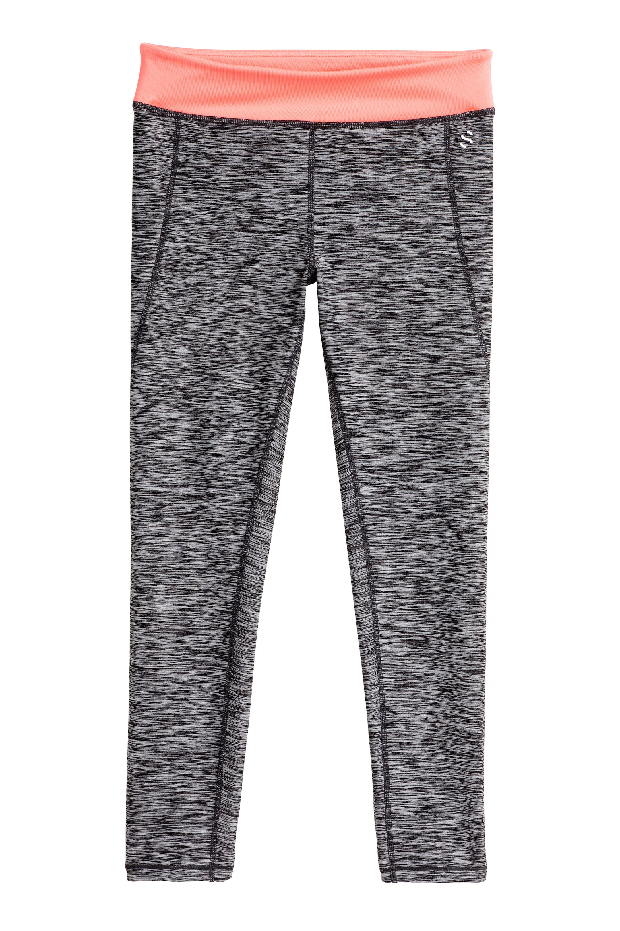 View larger image: Sports tights - Dark grey marl - Kids | H&M GB 1