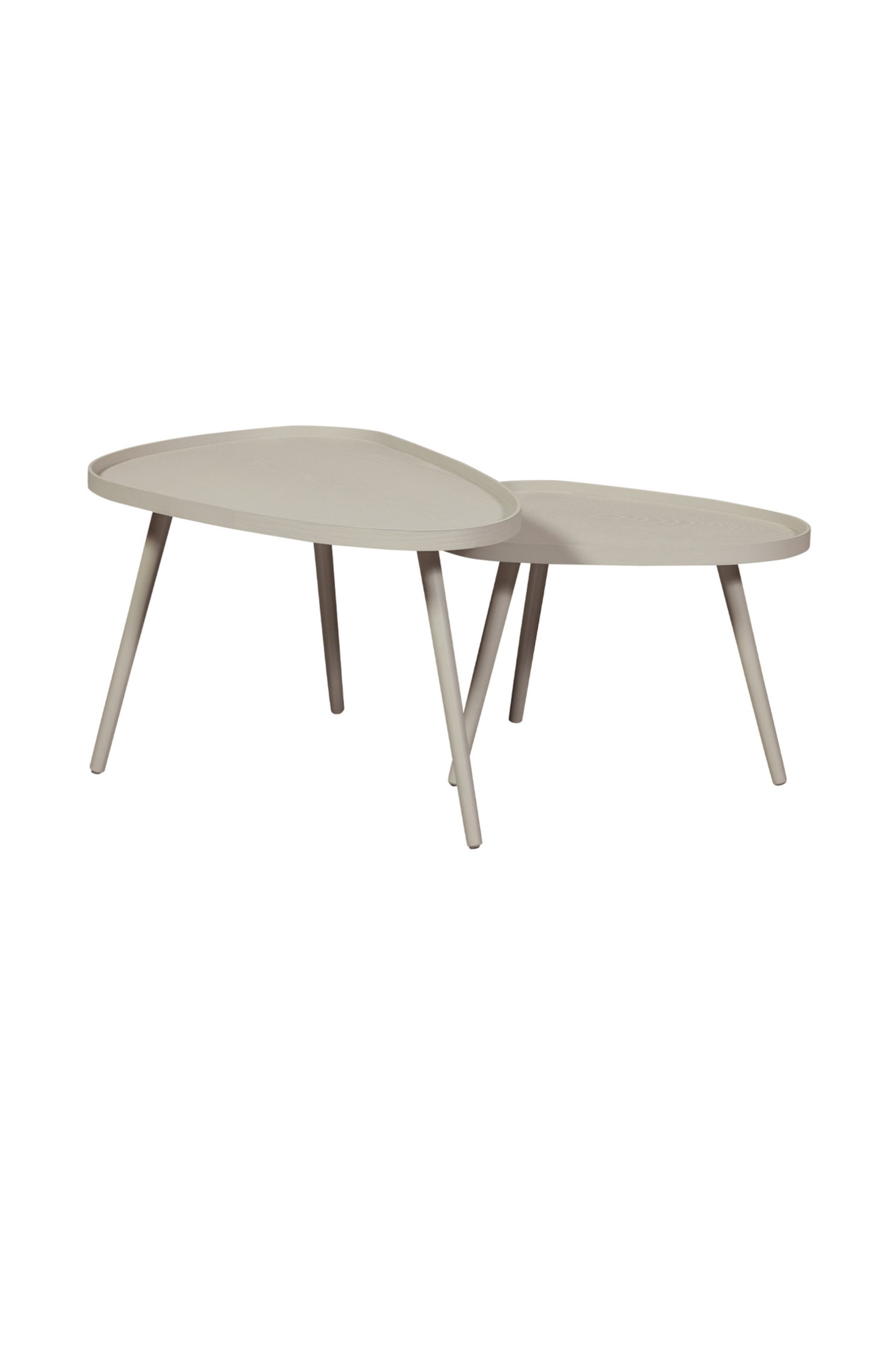 Nissa Table D’appoint - Set De 2 - Beige/Marron - 3