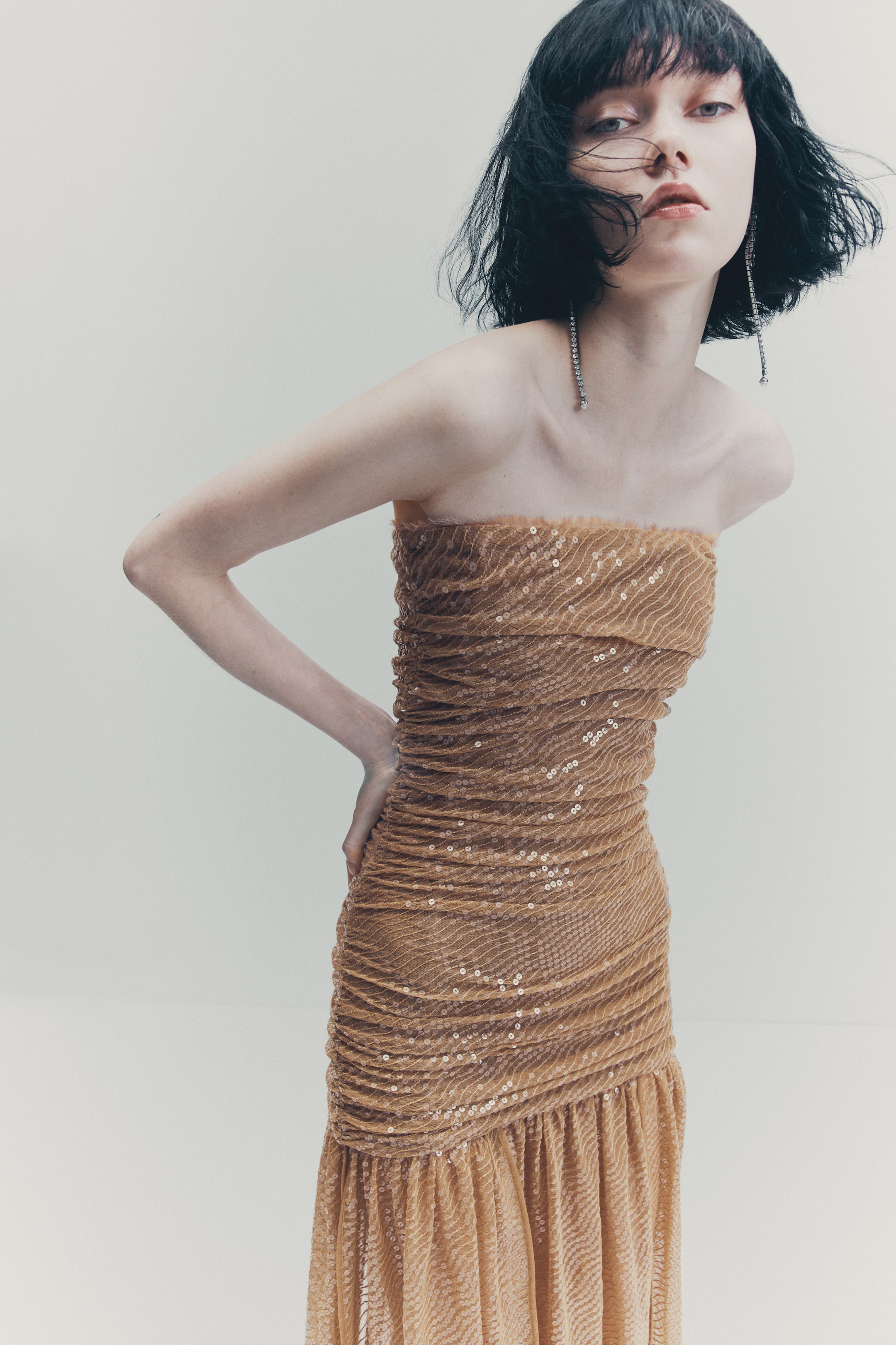 View larger image: Sequined Evening Gown - Beige - Ladies | H&M CA 2