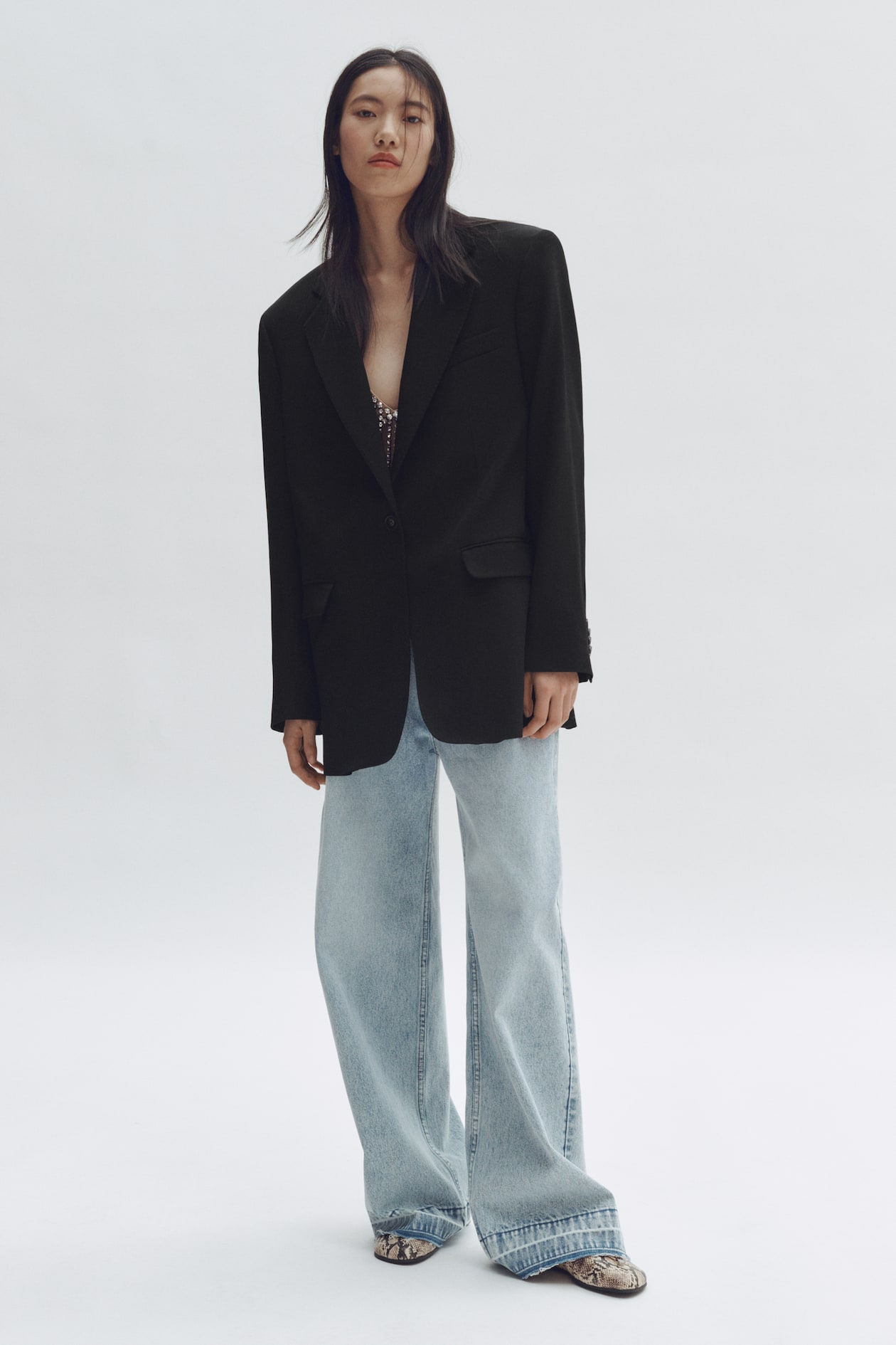 Single-Breasted Wool Blazer - image 4