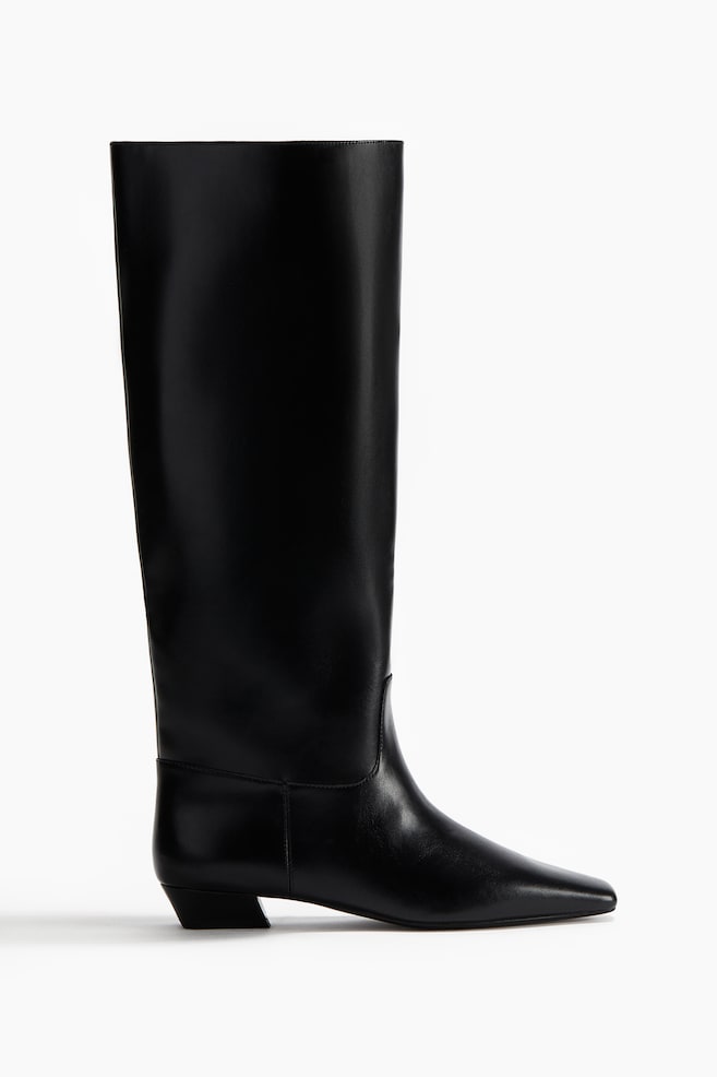 Knee-high boots - Black - 1