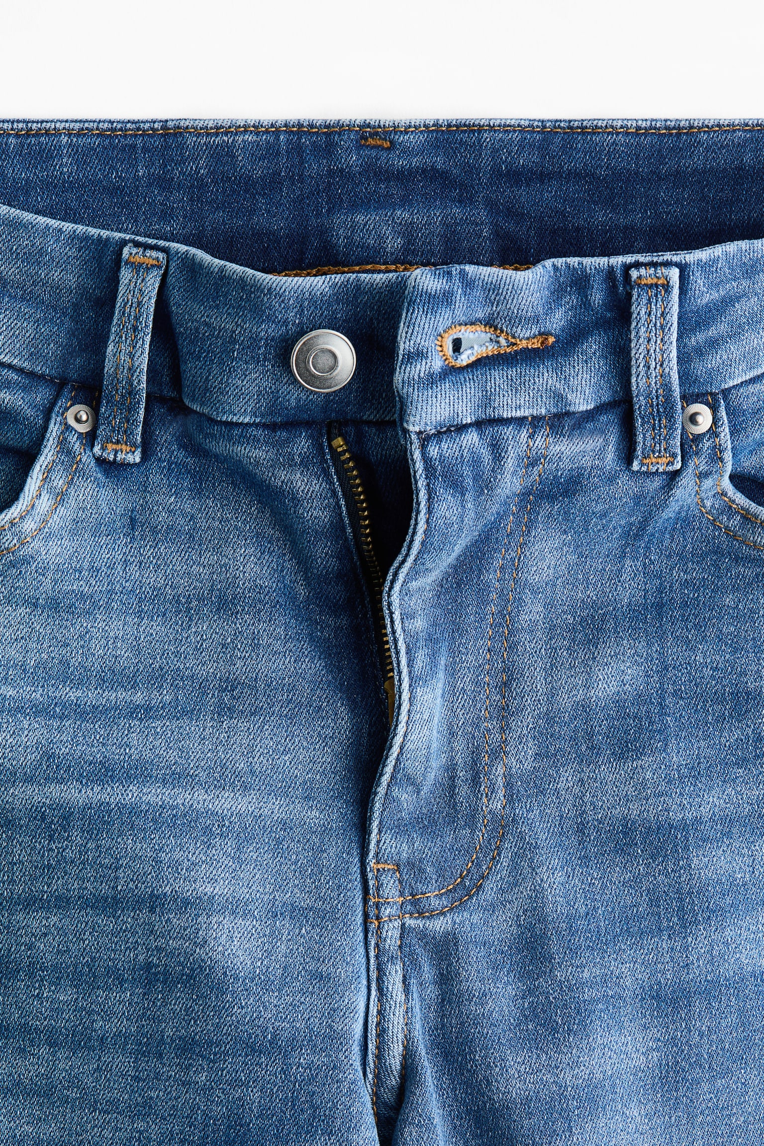 Wide High Jeans - Koptatott farmerkék/Sötétkék/Világos farmerkék - 6