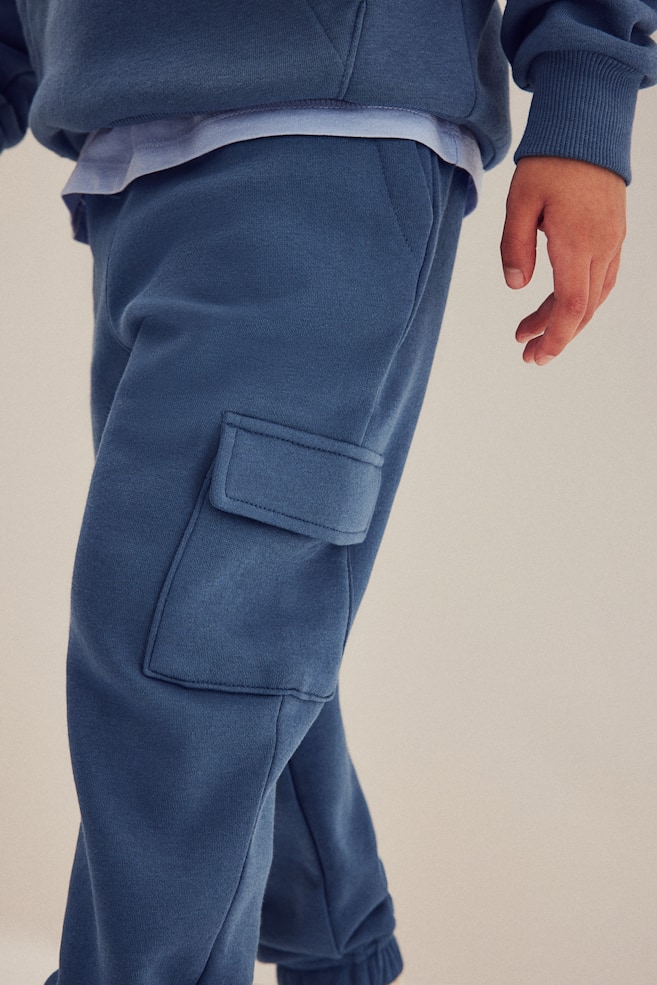 Pantalon jogger cargo - Bleu ancien/Beige/Noir - 3