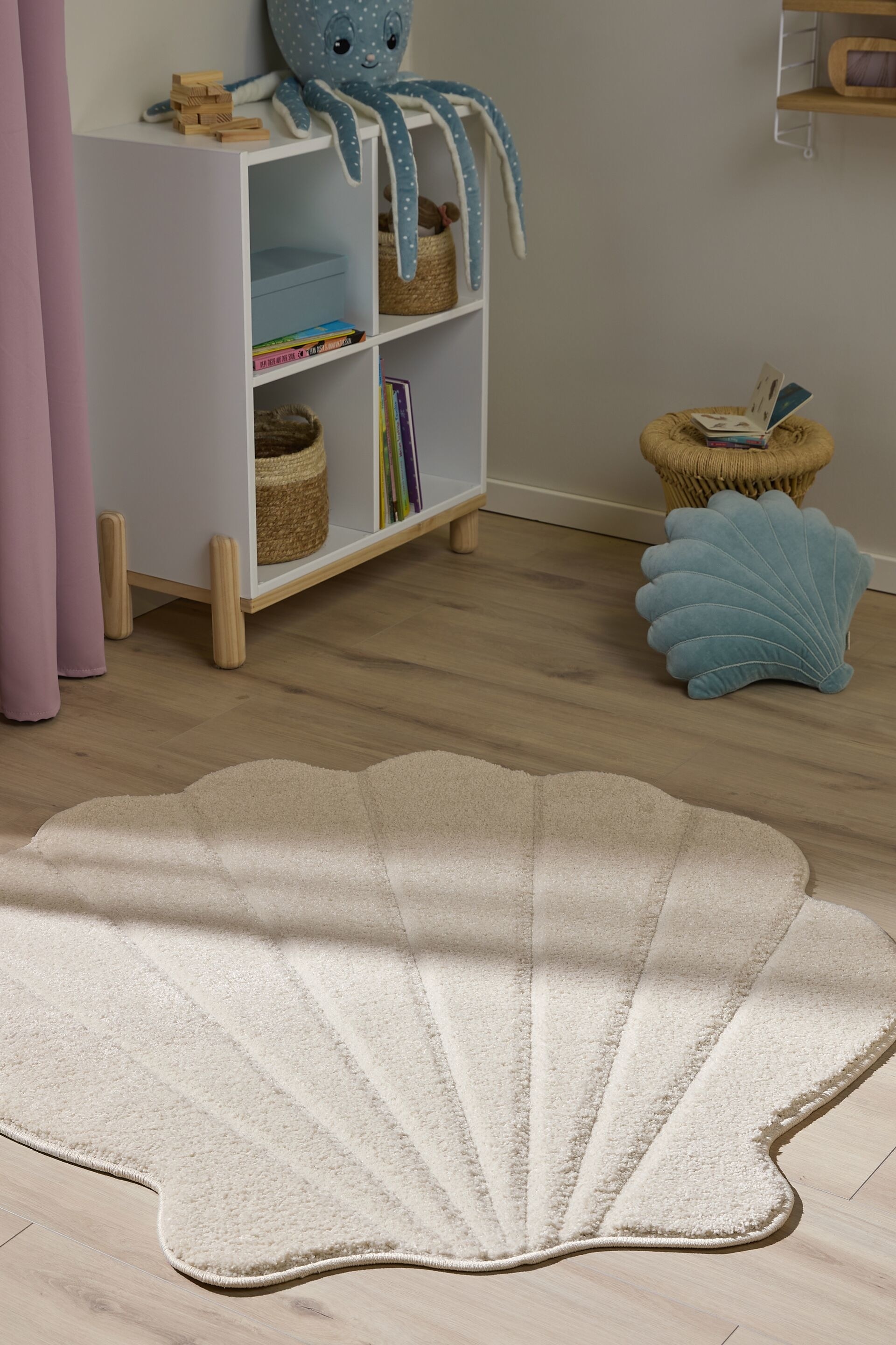 Kinderteppich Nori - Cream/Rosa/Beige