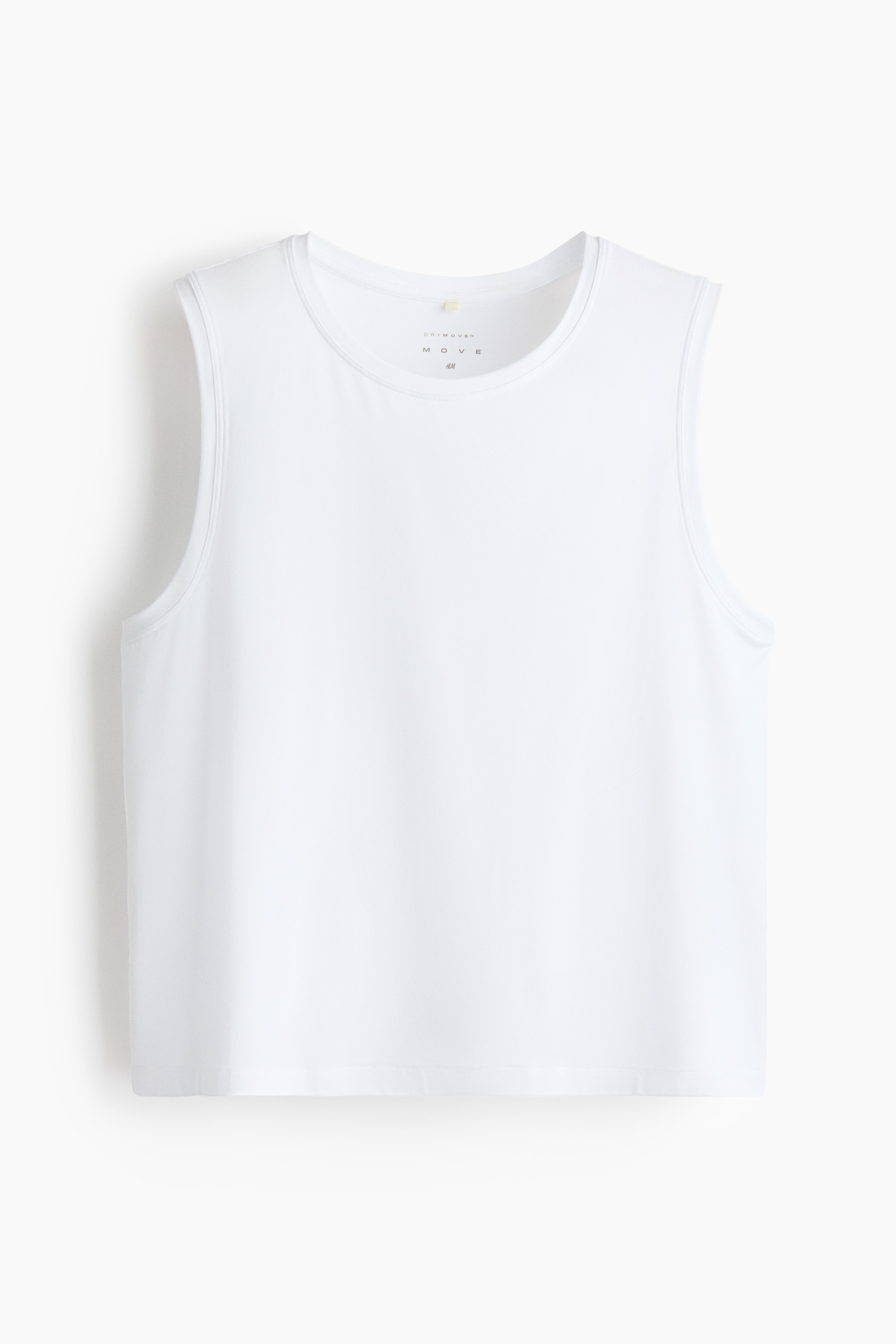Camiseta de deporte boxy sin mangas con DryMove™ - Blanco/Gris arcilla oscuro/Negro/Ciruela chocolate/Rosa pastel