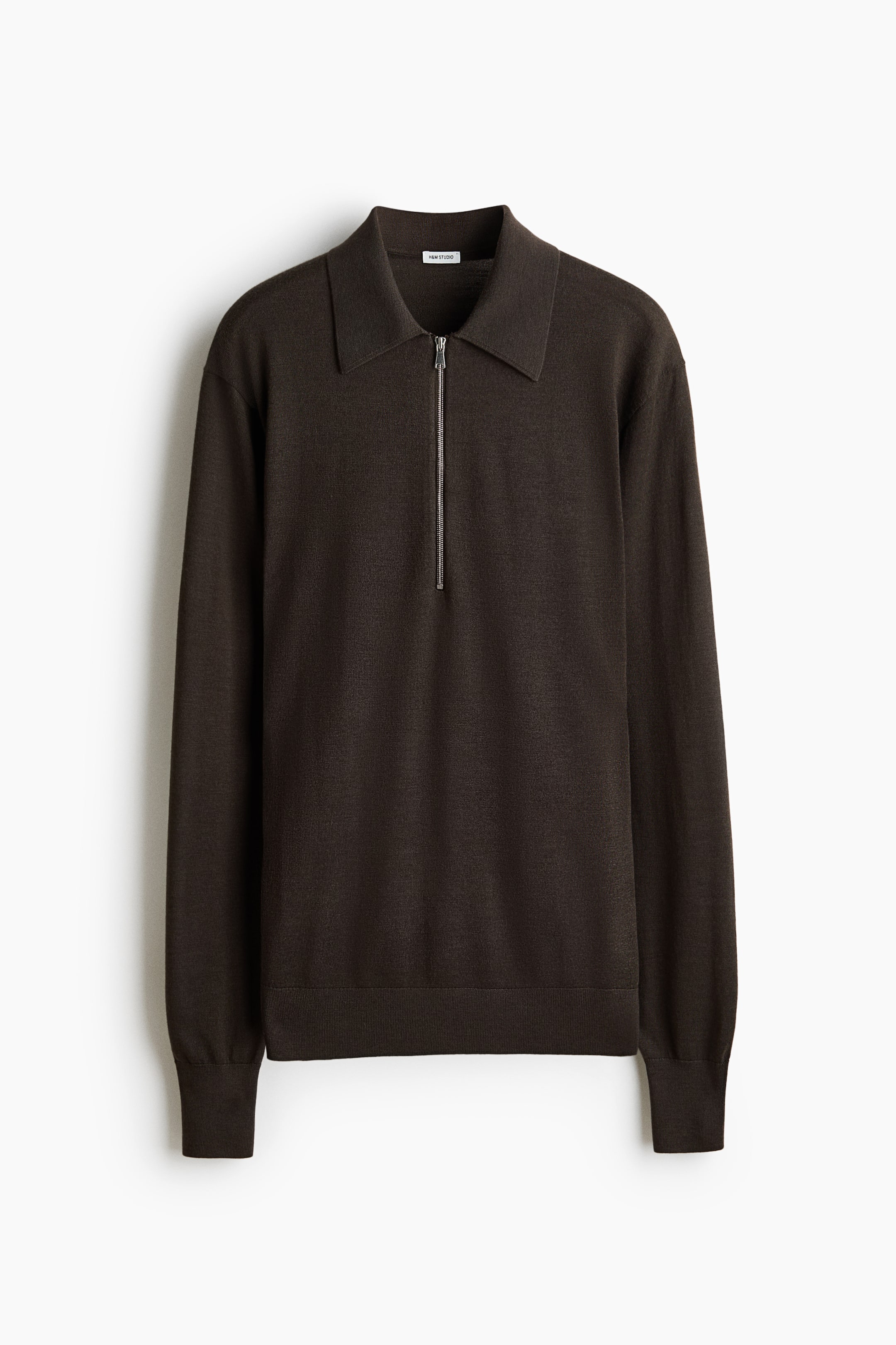 Fine-Knit Merino Wool Polo Shirt