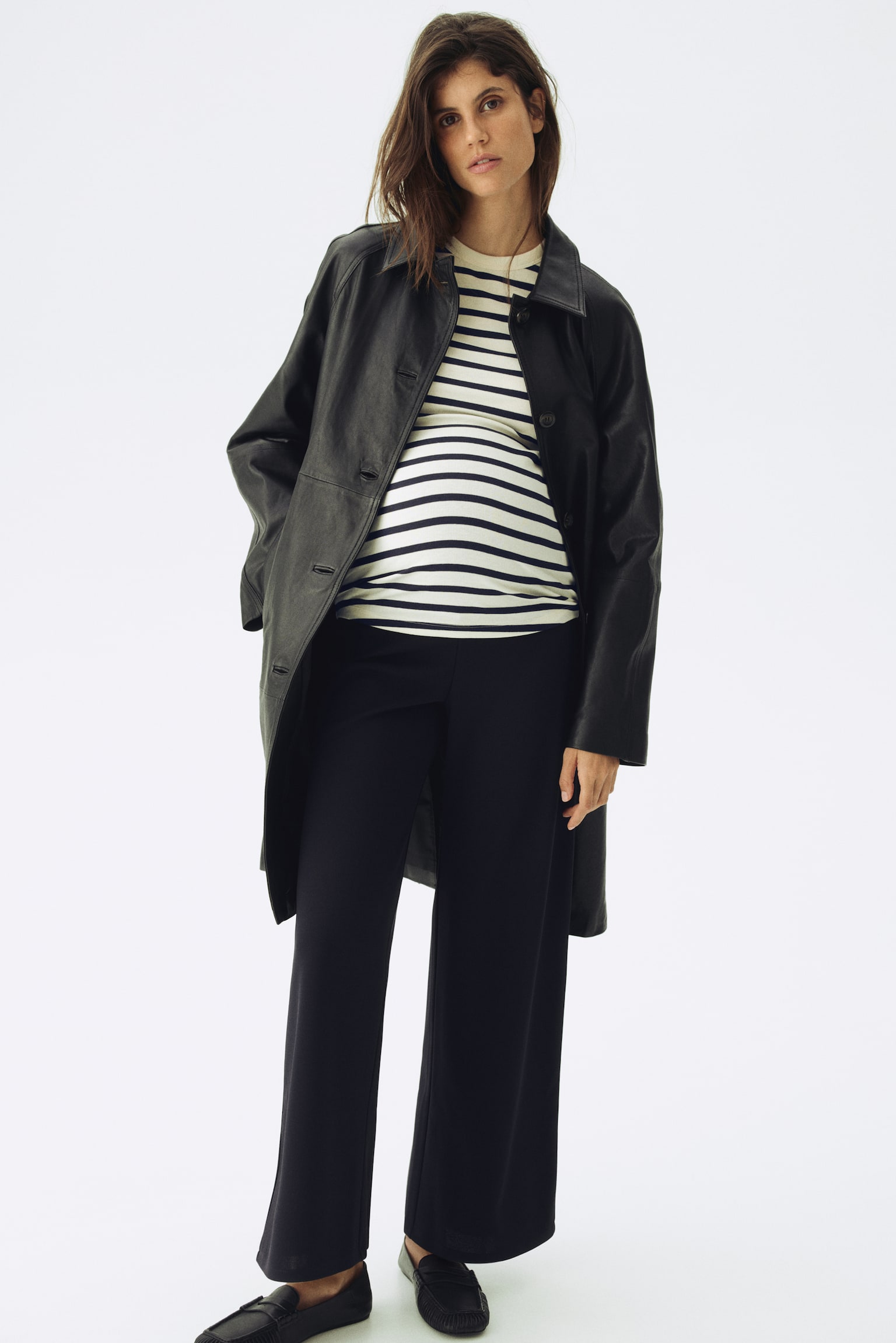 MAMA Ribbed top - White/Striped/Cream/Red striped/White/Red striped/Cream/Black striped - 5