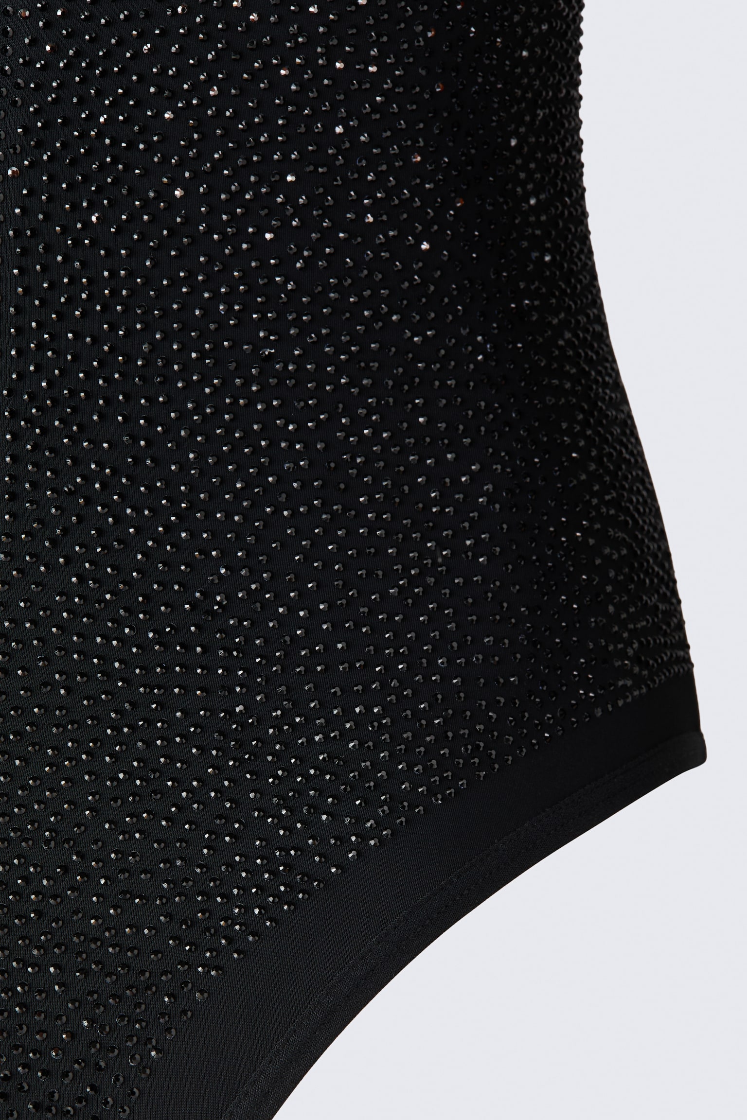 Боди Embellished Mock Turtleneck — H&M, цвет: Чёрный / Золотой — фото 4