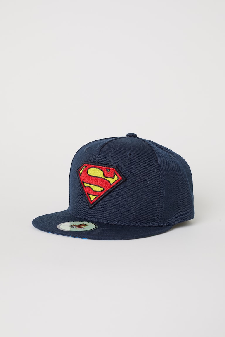 Cap with a motif Dark Blue/Superman Kids H&M