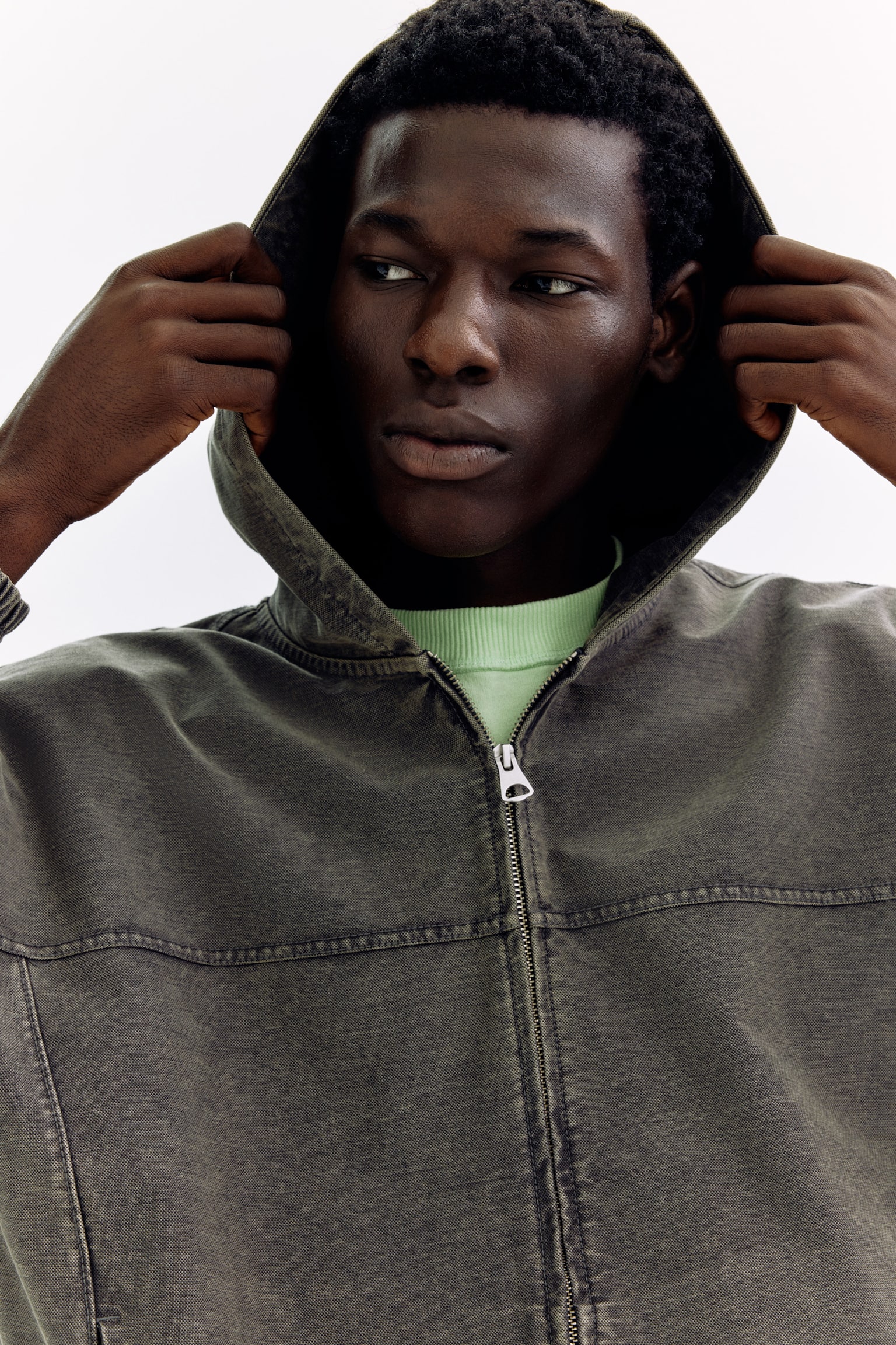 Hooded jacket - Dark grey/Light grey - 5