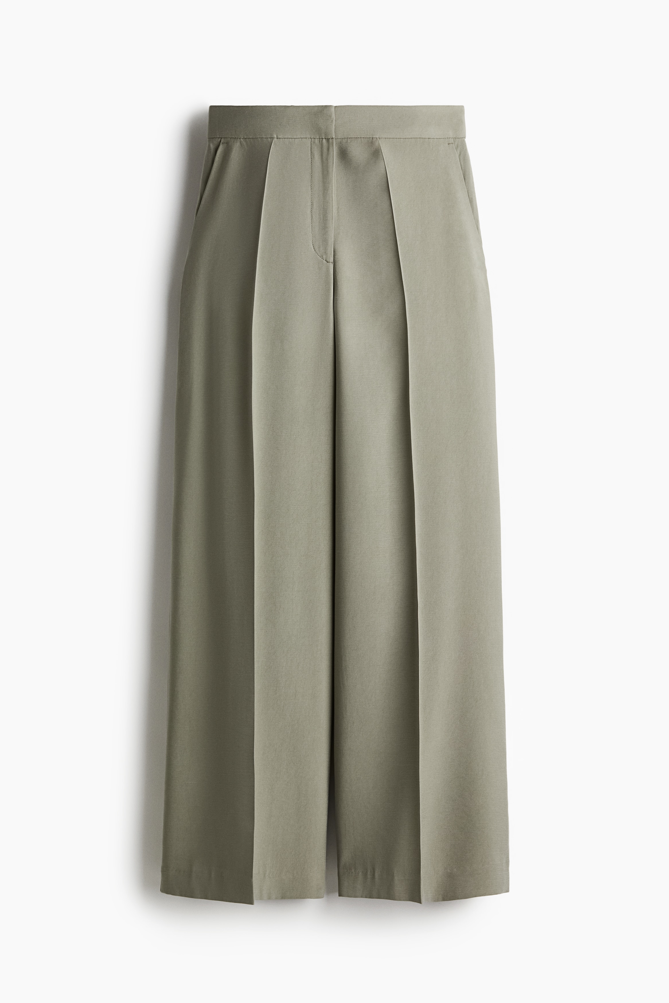 Women's Khaki green Wide-Leg Pants | H&M US