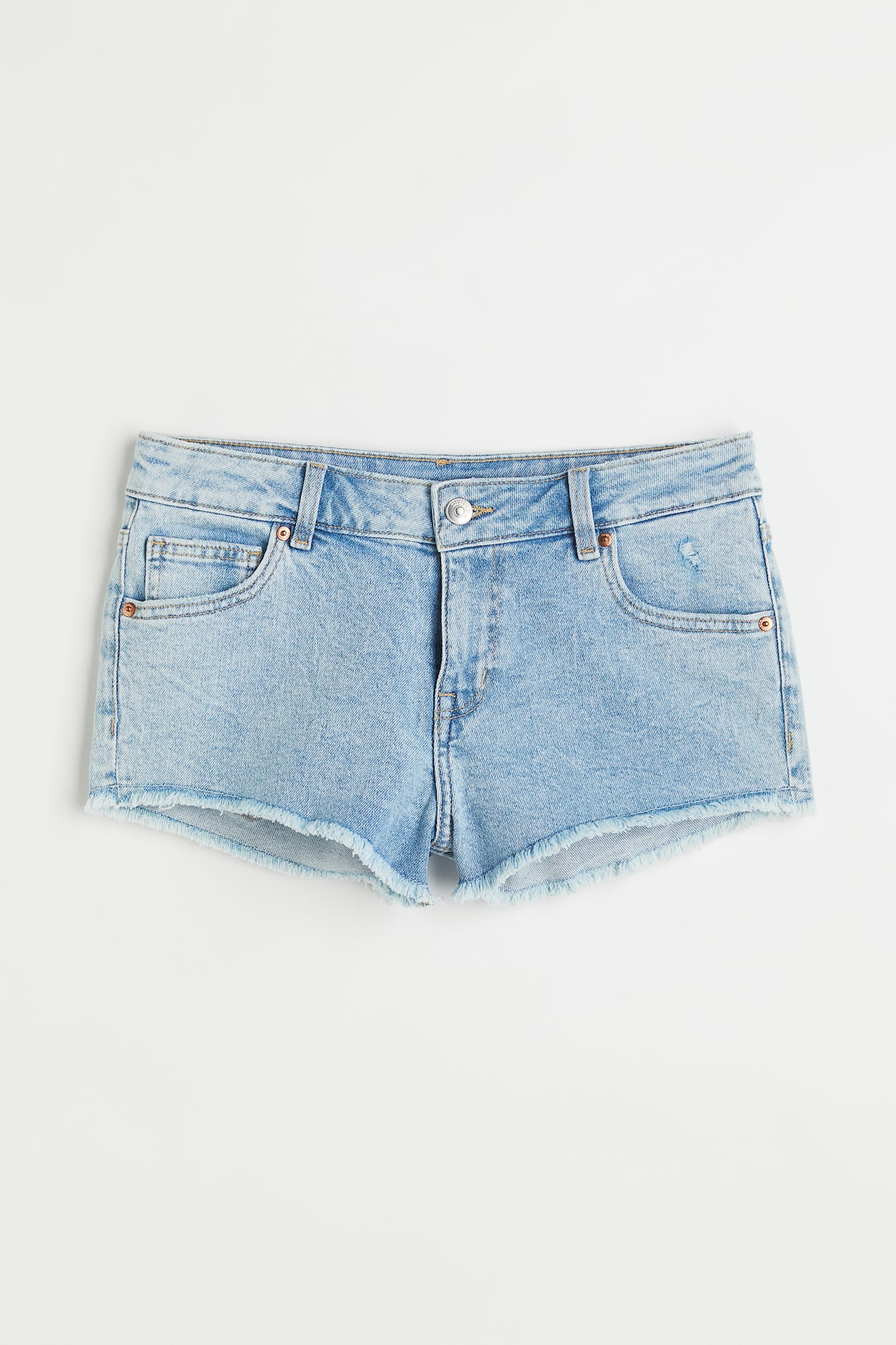 Short en jean Taille basse Bleu denim clair FEMME H&M FR