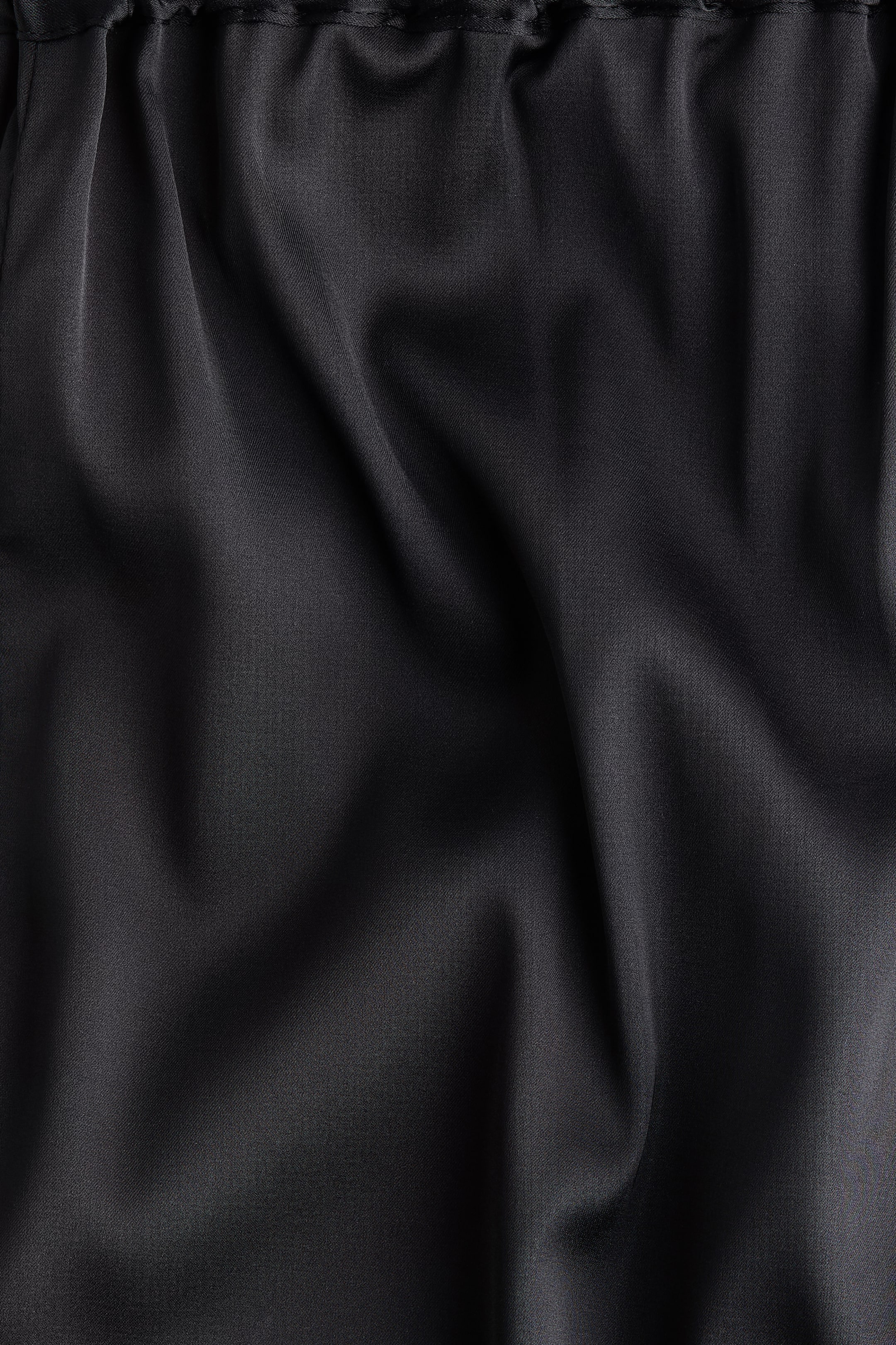 View larger image: Embroidered satin trousers - Black - Ladies | H&M HK 6