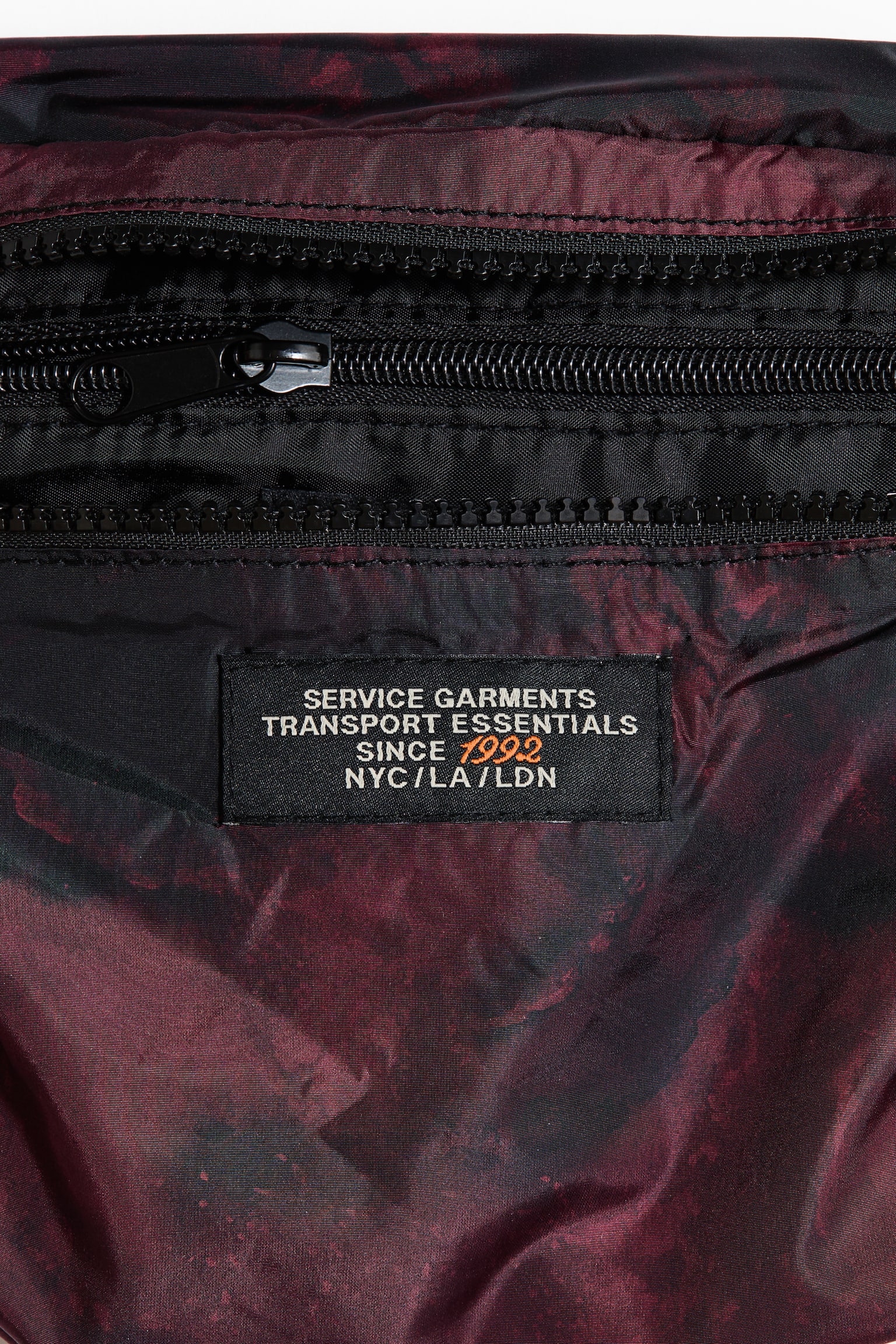 Мужская сумка H&M Nylon Crossbody, цвет: Бордовый — фото 2