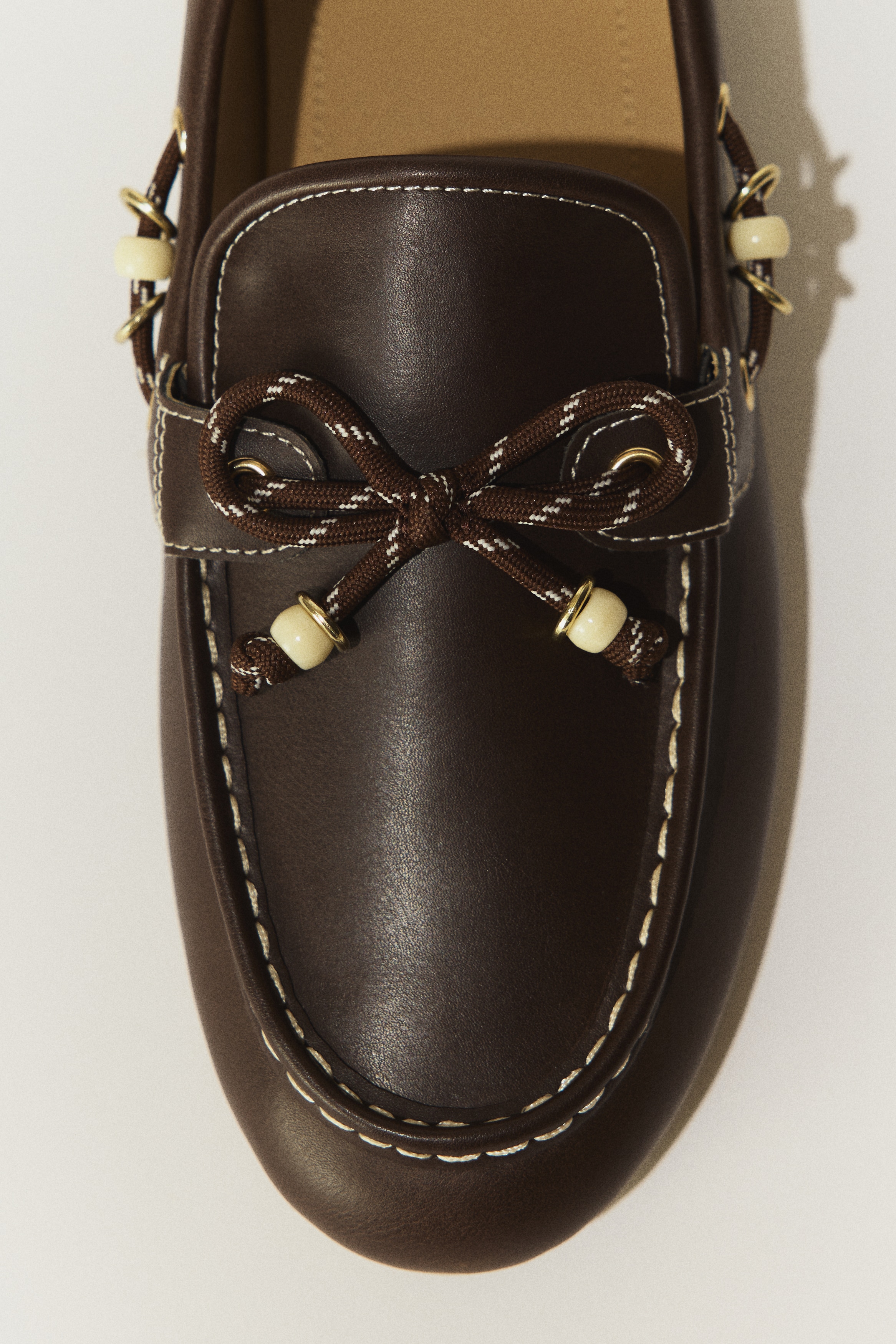 Chaussures de pont - Marron foncé/Beige/marron foncé