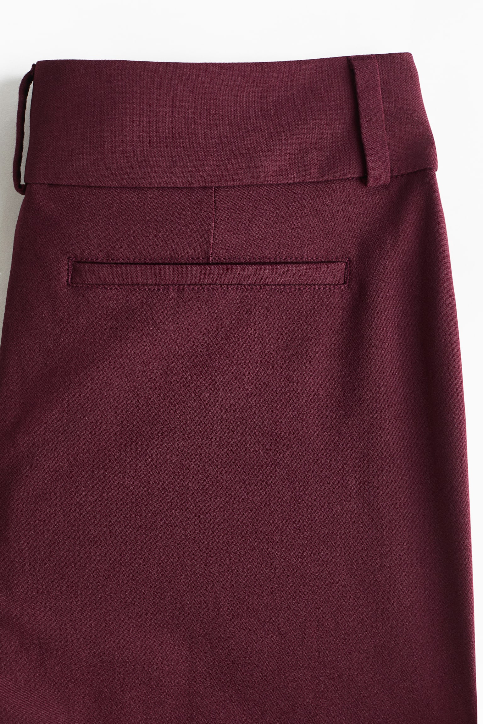 Flared tailored trousers - Burgundy/Black - 5