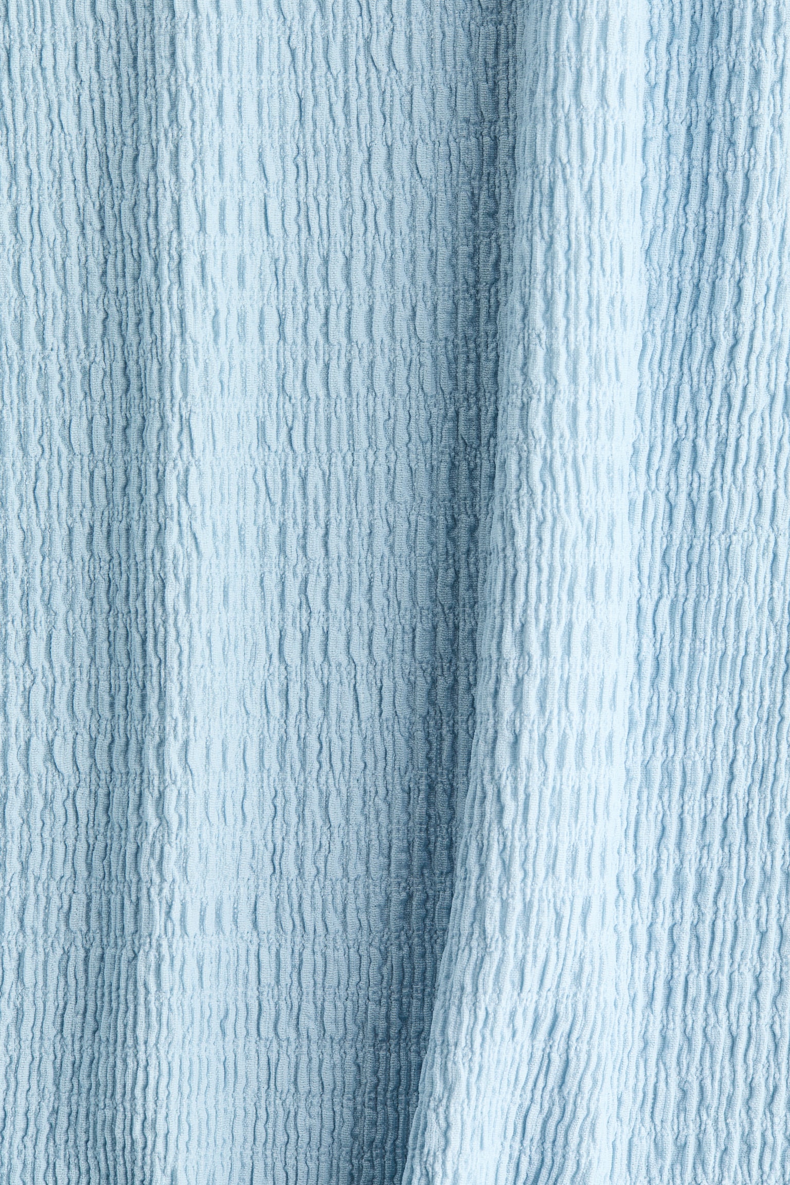 Vestido con punto smock - Azul claro/Rojo ciruela - 6