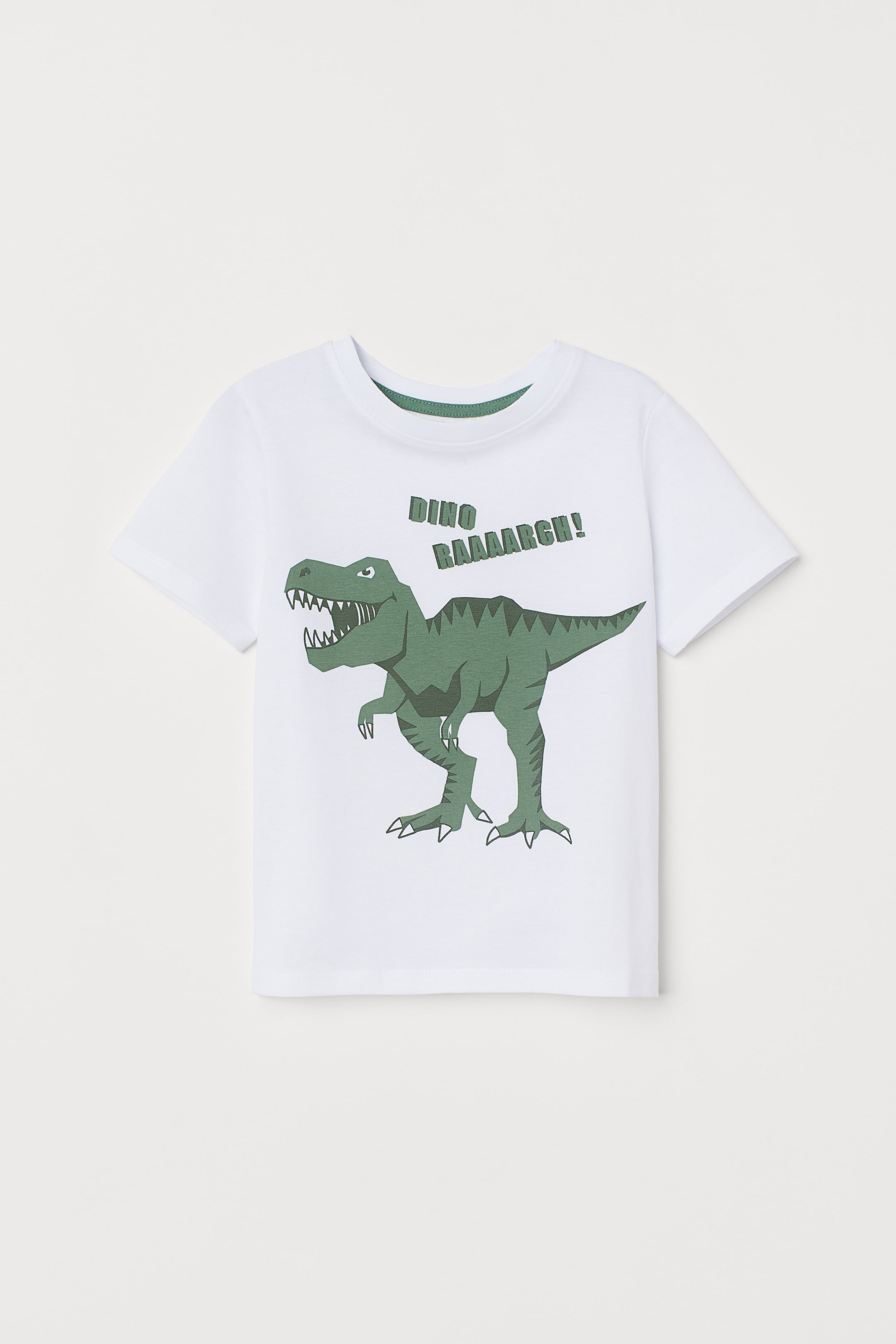 Größeres Bild ansehen: T-Shirt aus Baumwolle - Weiß/T-Rex - Kids | H&M DE 1