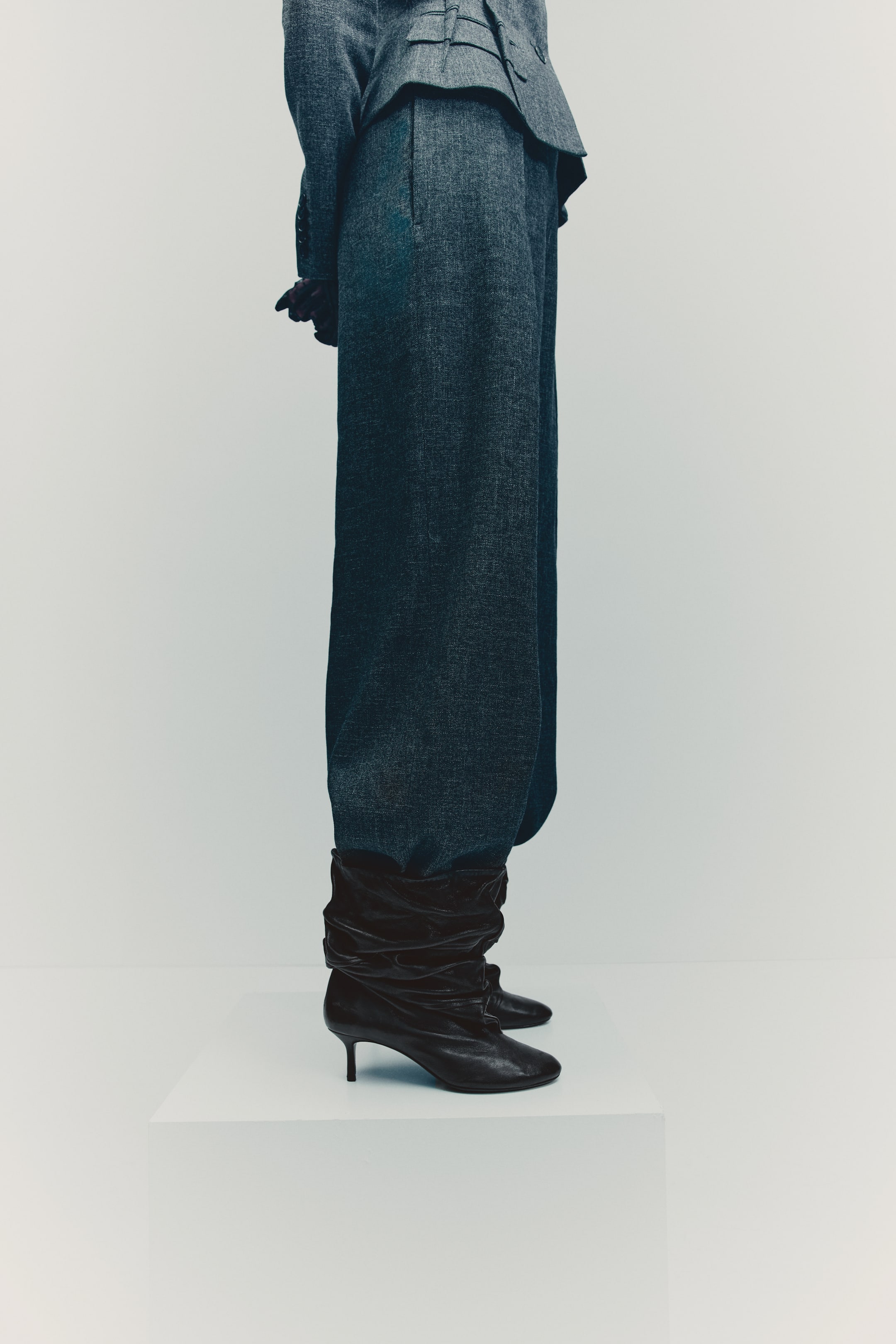 Προβολή μεγαλύτερης εικόνας: Δερμάτινες μπότες με τακούνι - Σκούρο καφέ - Ladies | H&M GR 2