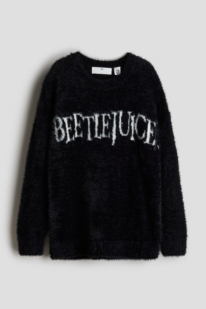 Fuzzy Sweater - Black/Beetlejuice - 1