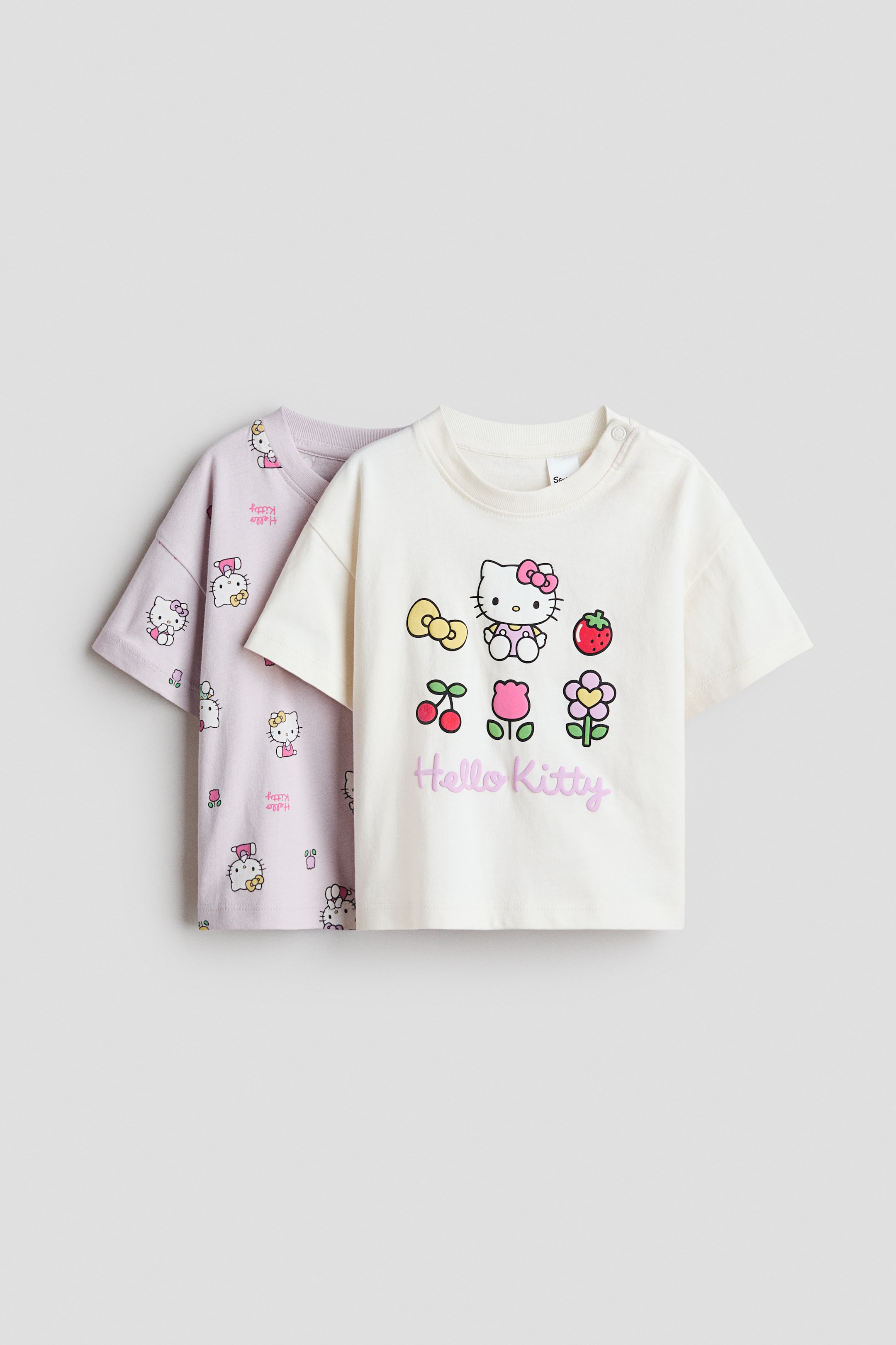 View larger image: 2-pack printed cotton T-shirts - Light purple/Hello Kitty - Kids | H&M 1