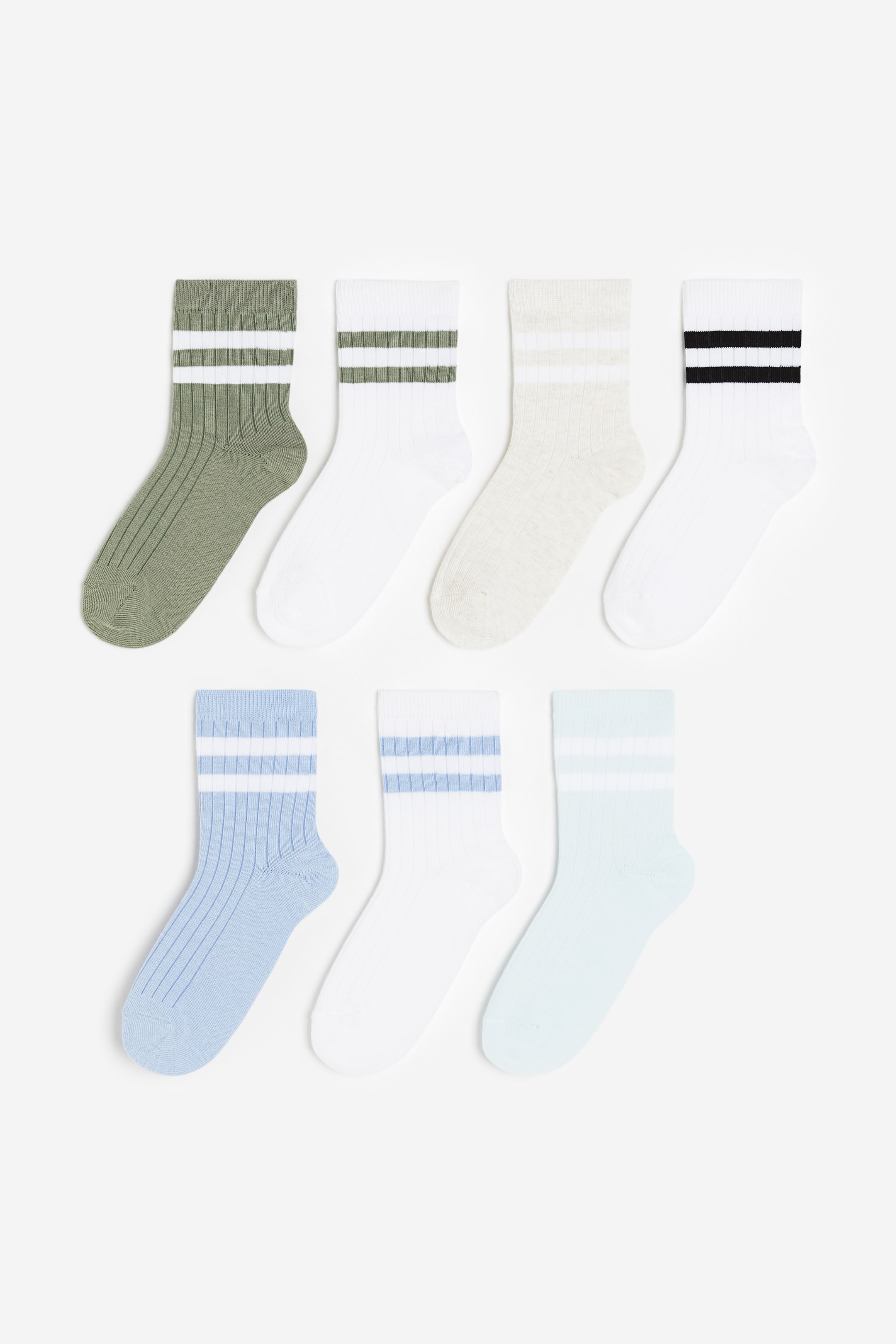 7-pack Rib-knit Socks