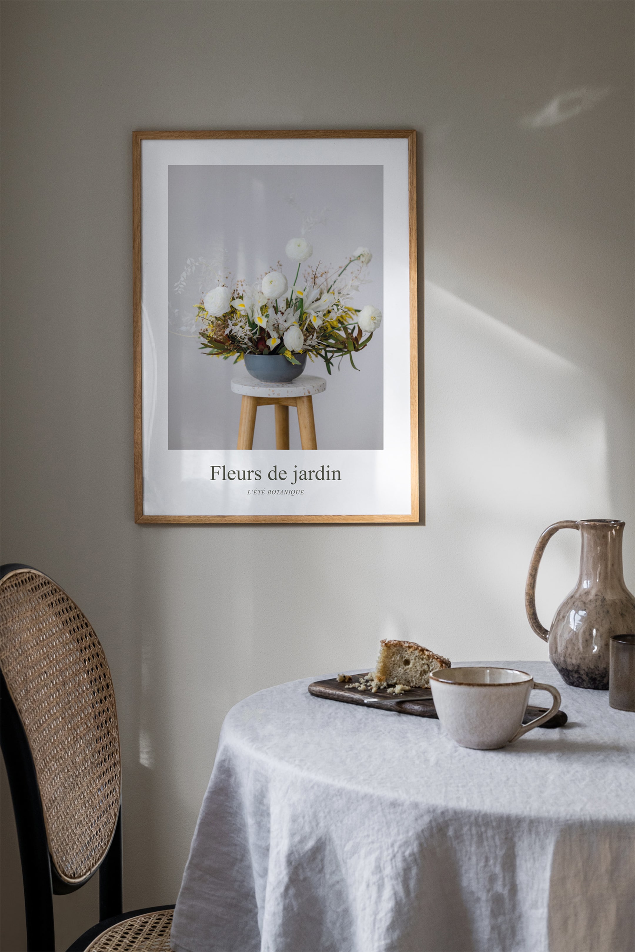 Zobacz większy obraz: Renoncules Blanches Plakat - Biało/zielono/szary - Postery - HOME | H&M PL 1