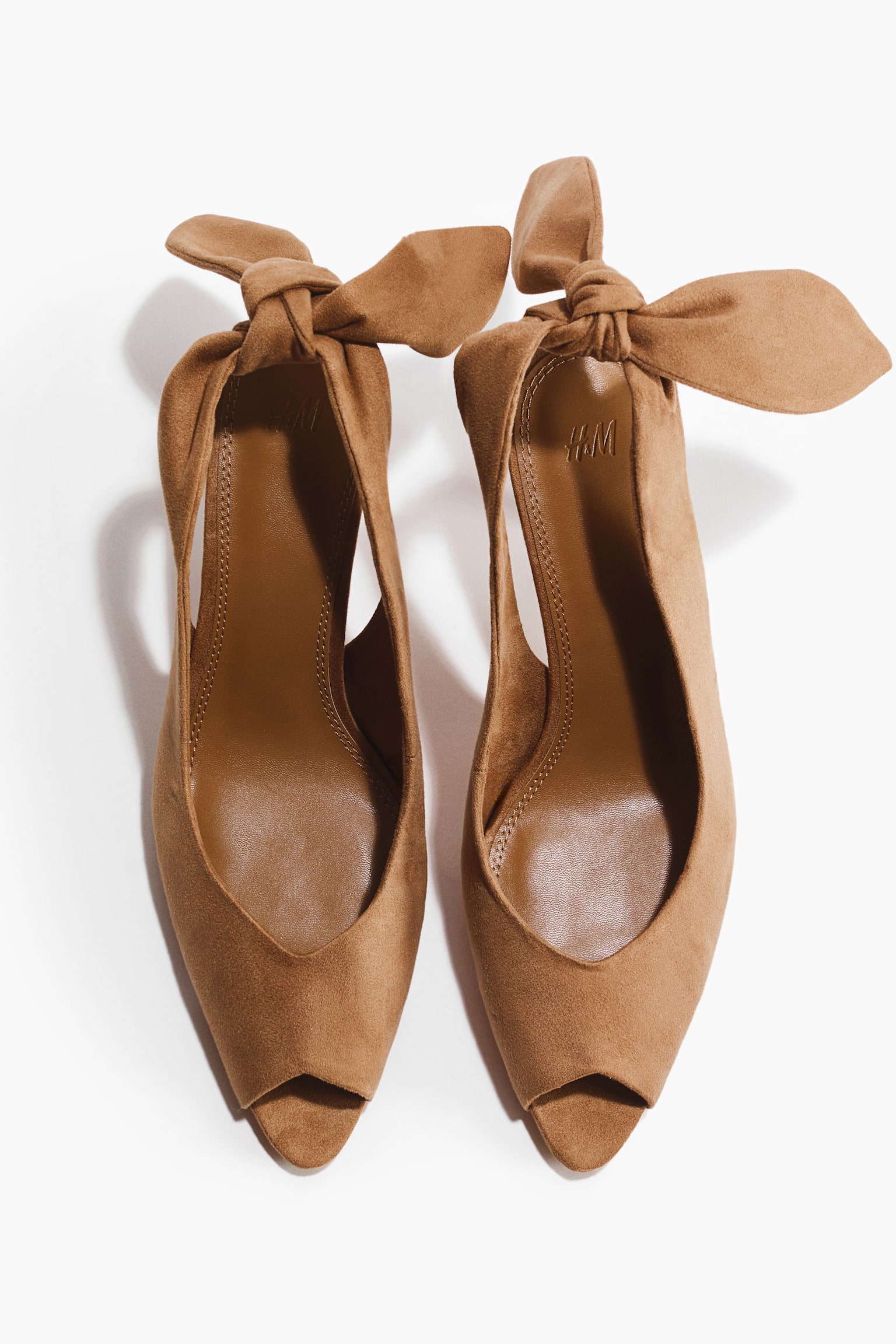 Slingback court shoes - Brown/Beige - 3