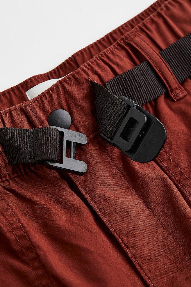 Pantalon avec ceinture Relaxed Fit - Brun rouille - 2