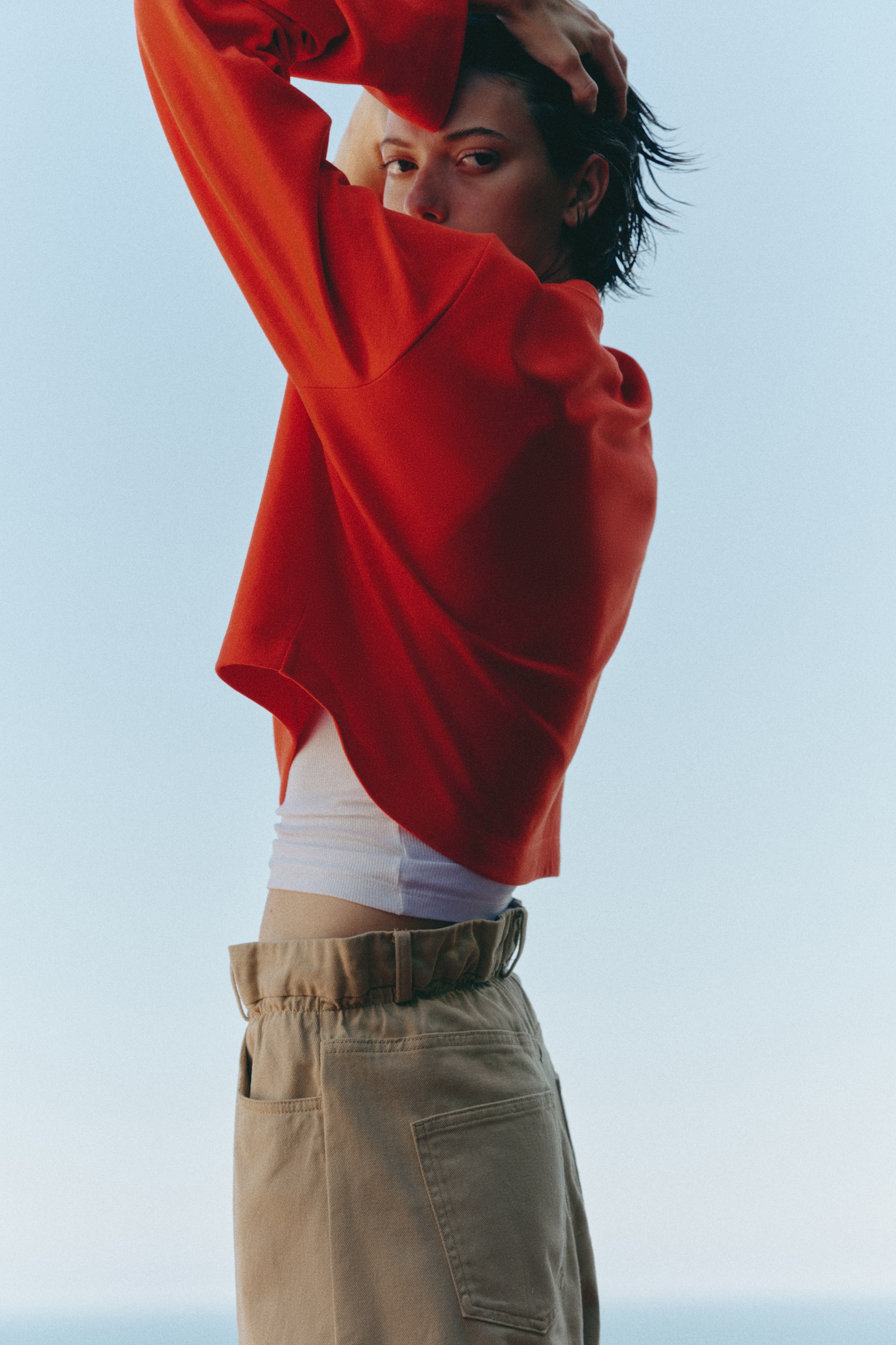 Paper-Bag Bermuda Shorts