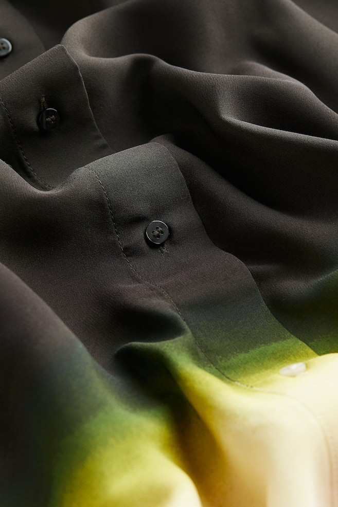 Oversized kaftan dress - Black/Ombre/Natural white/Zebra print/Orange/Patterned/Black - 5