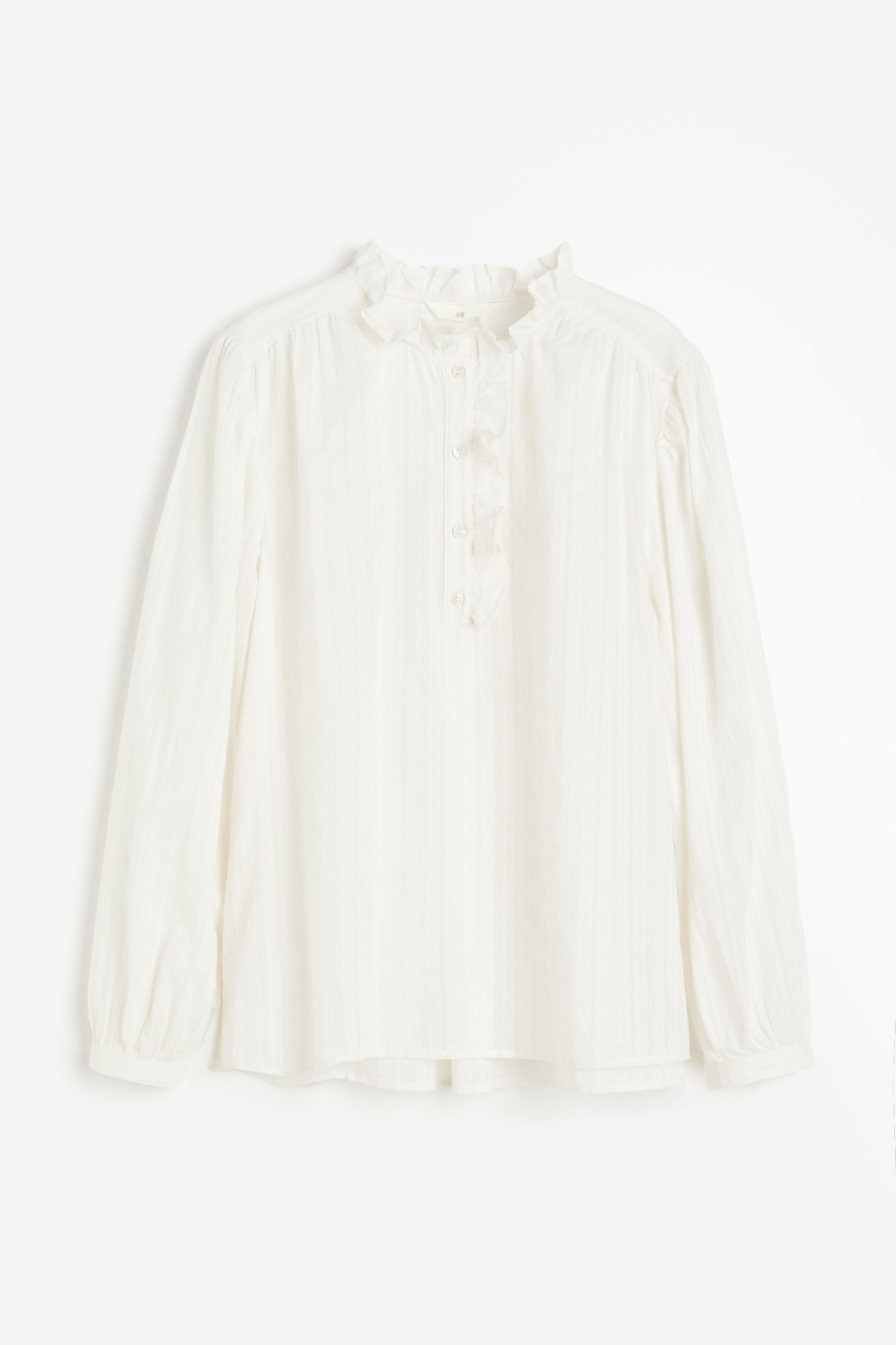 H&m cream blouse best sale