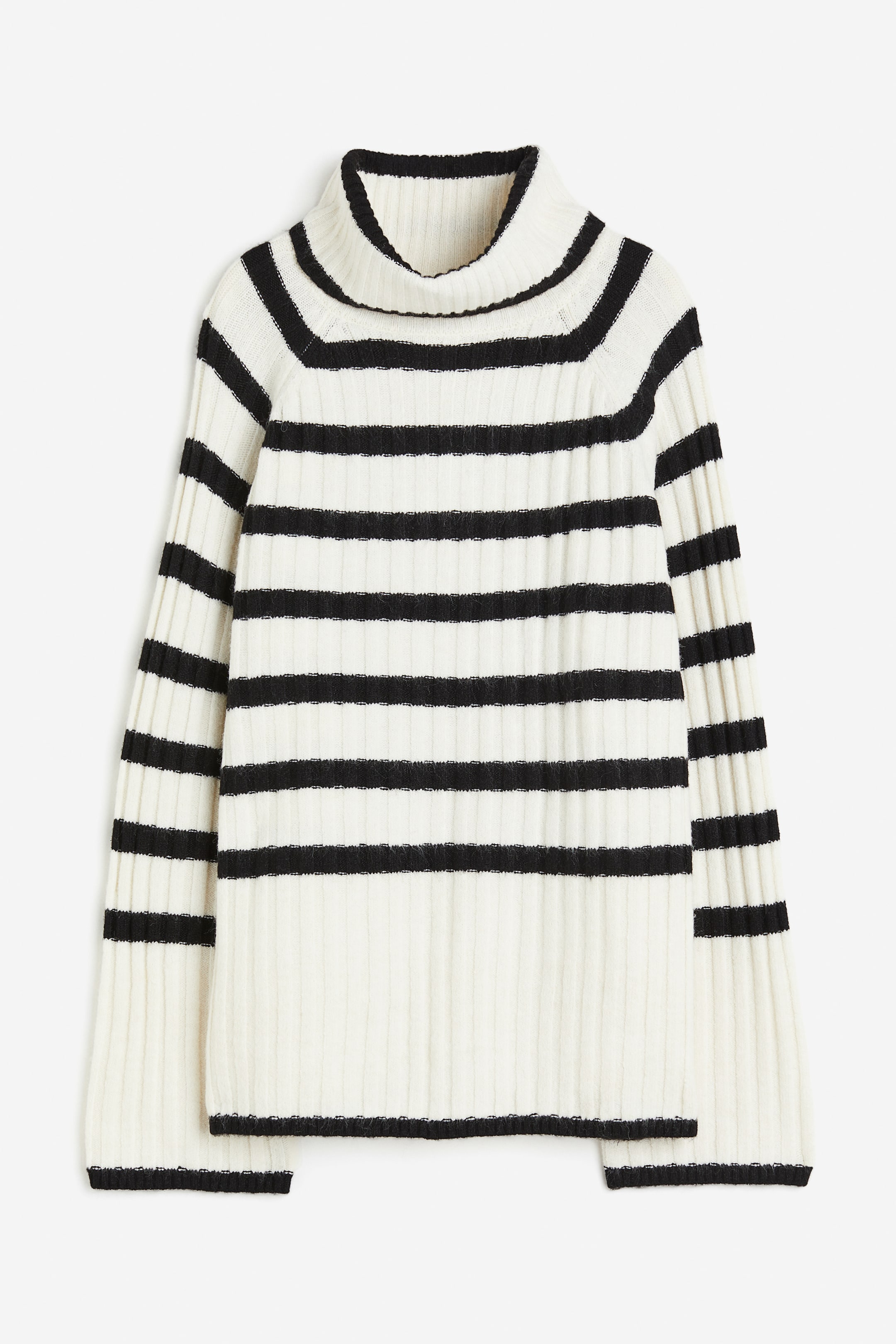 Rib-knit Turtleneck Sweater