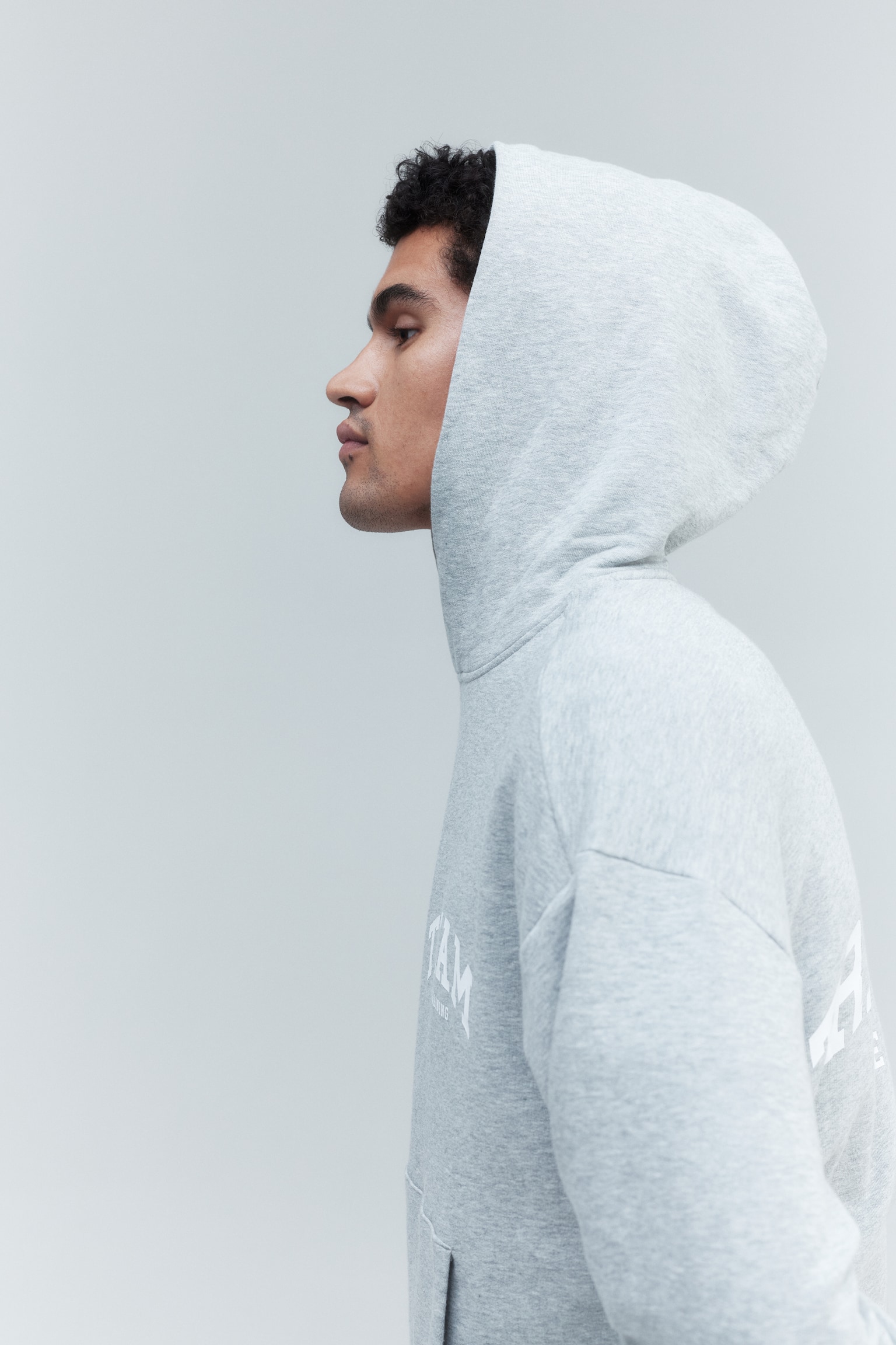 Oversized Fit Sports hoodie - Grey marl/Training Team/Bright blue - 6