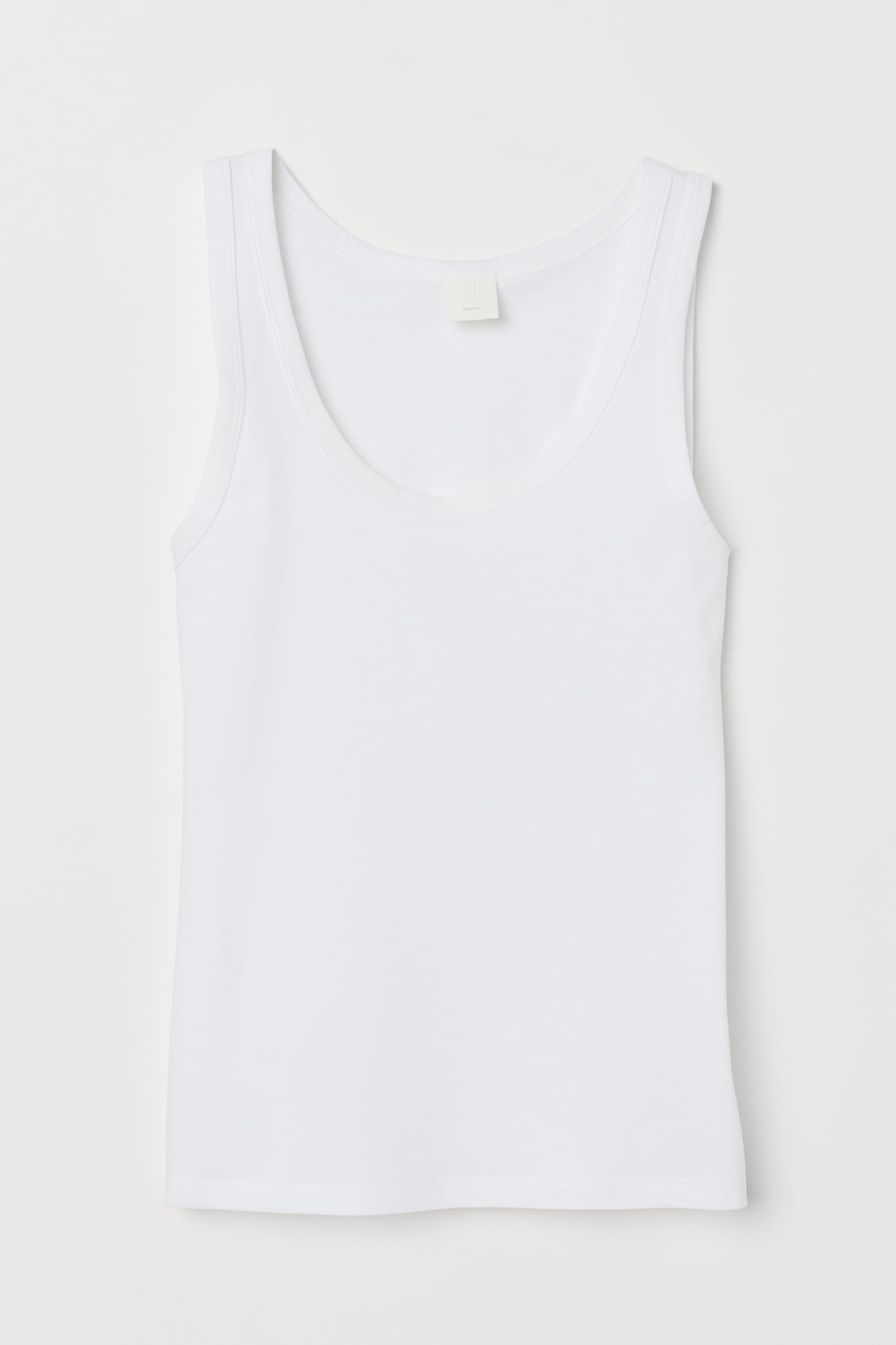 Cotton Tank Top - Sleeveless - White - Ladies | H&M US