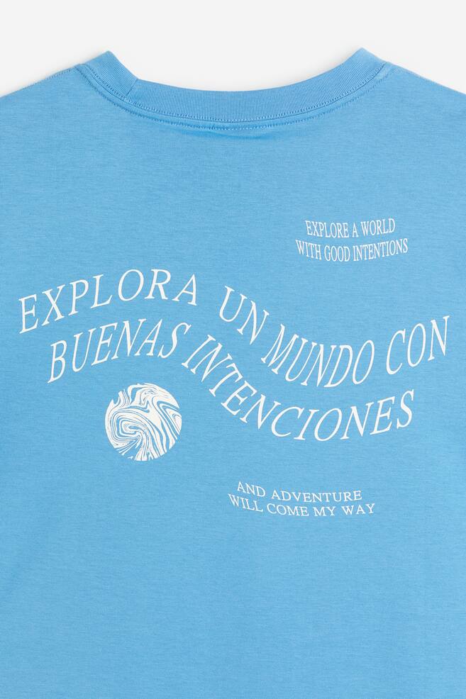 Relaxed Fit Printed T-shirt - Light blue/Explora Un Mundo/Yellow/Optic Vision/Dark blue/Seed/Light brown/Talk to Me/dc/dc/dc/dc/dc/dc/dc/dc/dc - 6