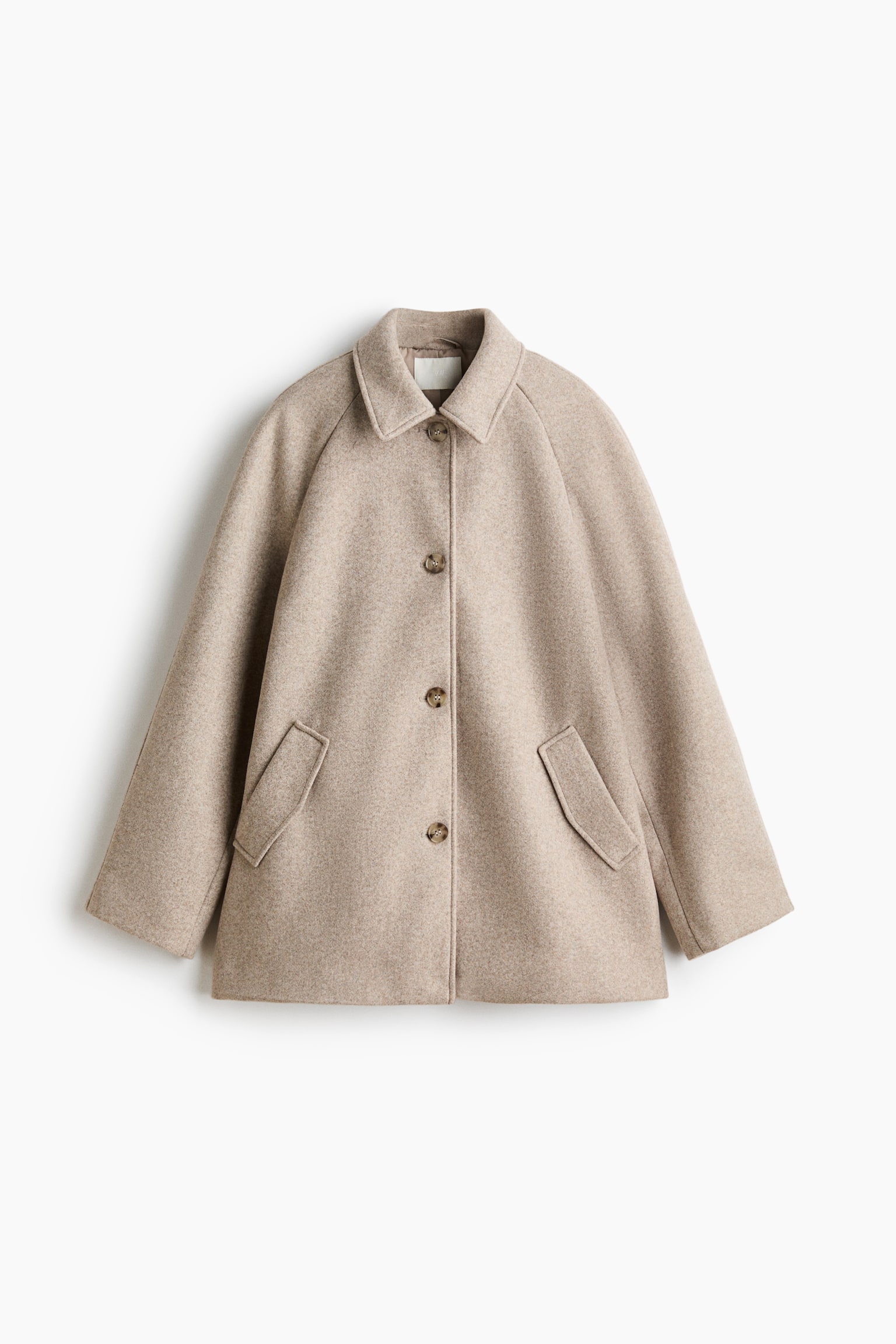 Car Coat - Light taupe/Dark taupe/Dark gray/checked - 1