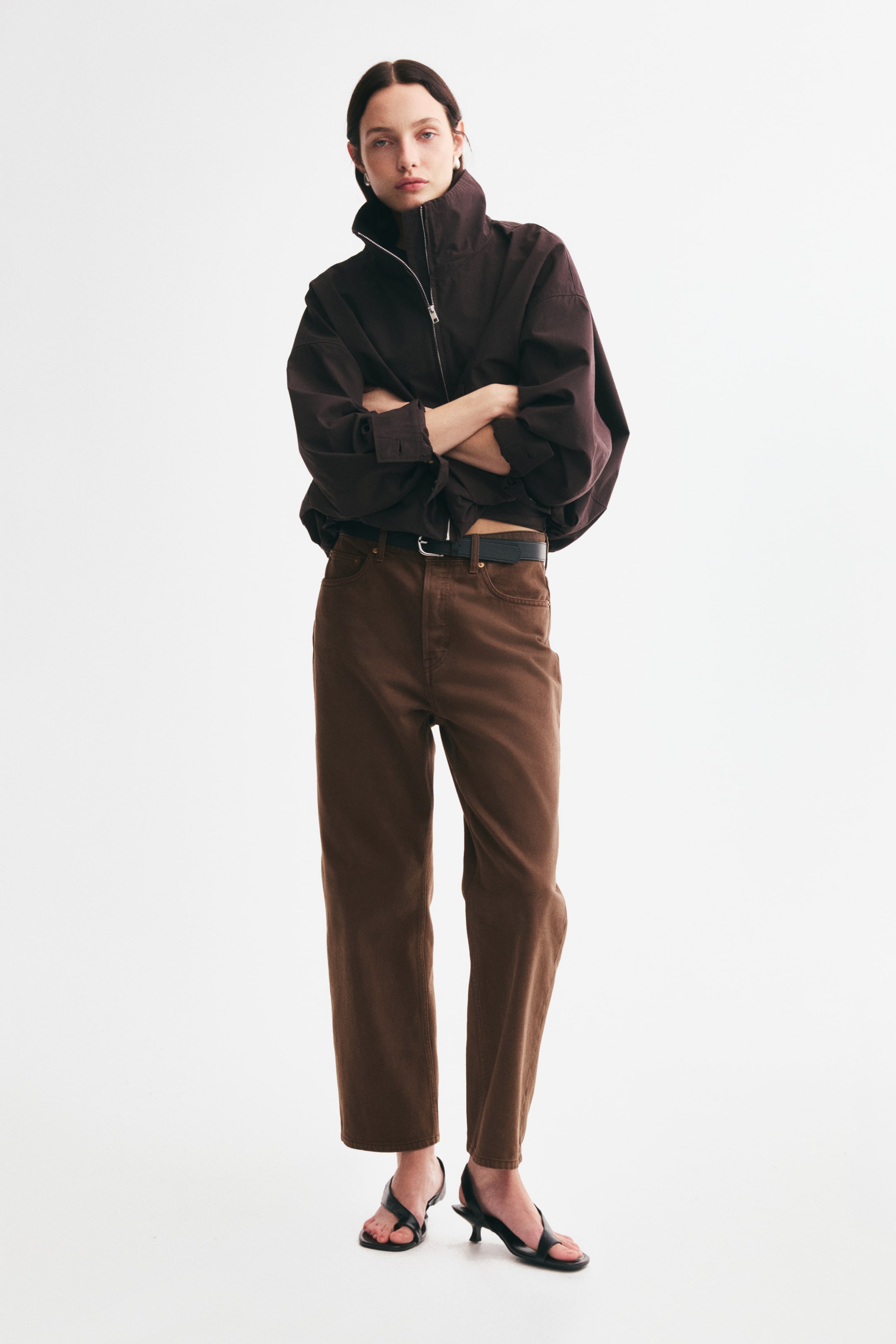 Straight High Waist Ankle Jeans