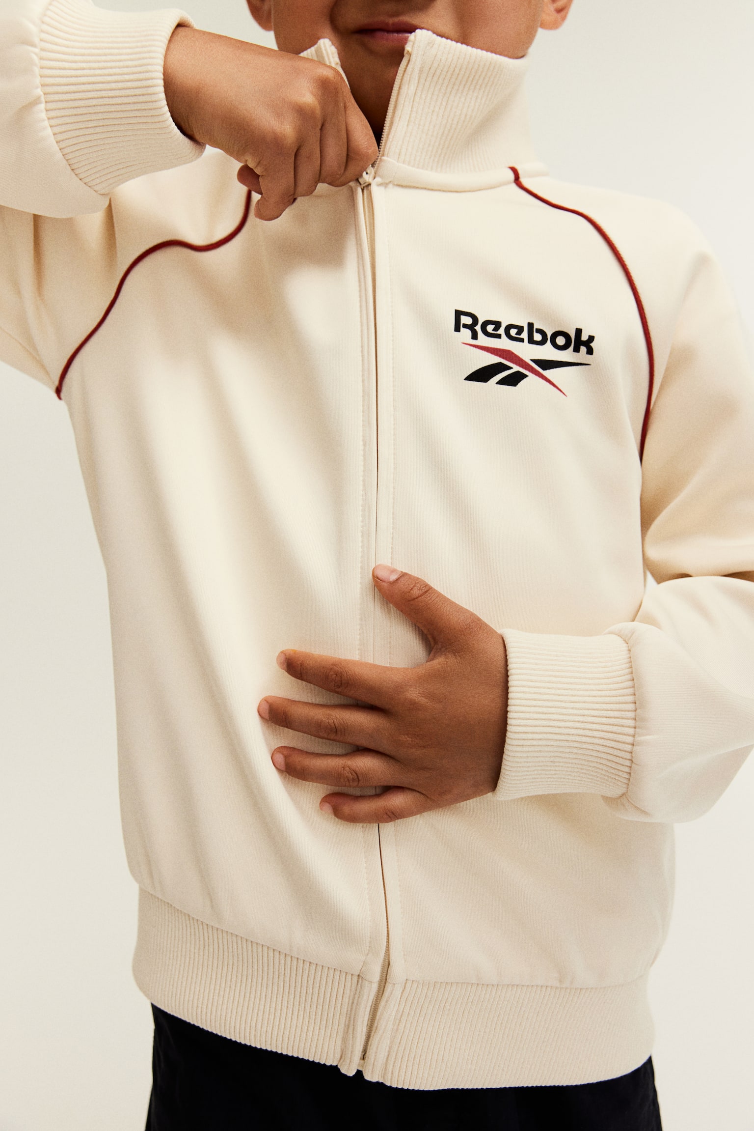 Print-motif track jacket - White/Reebok - 3