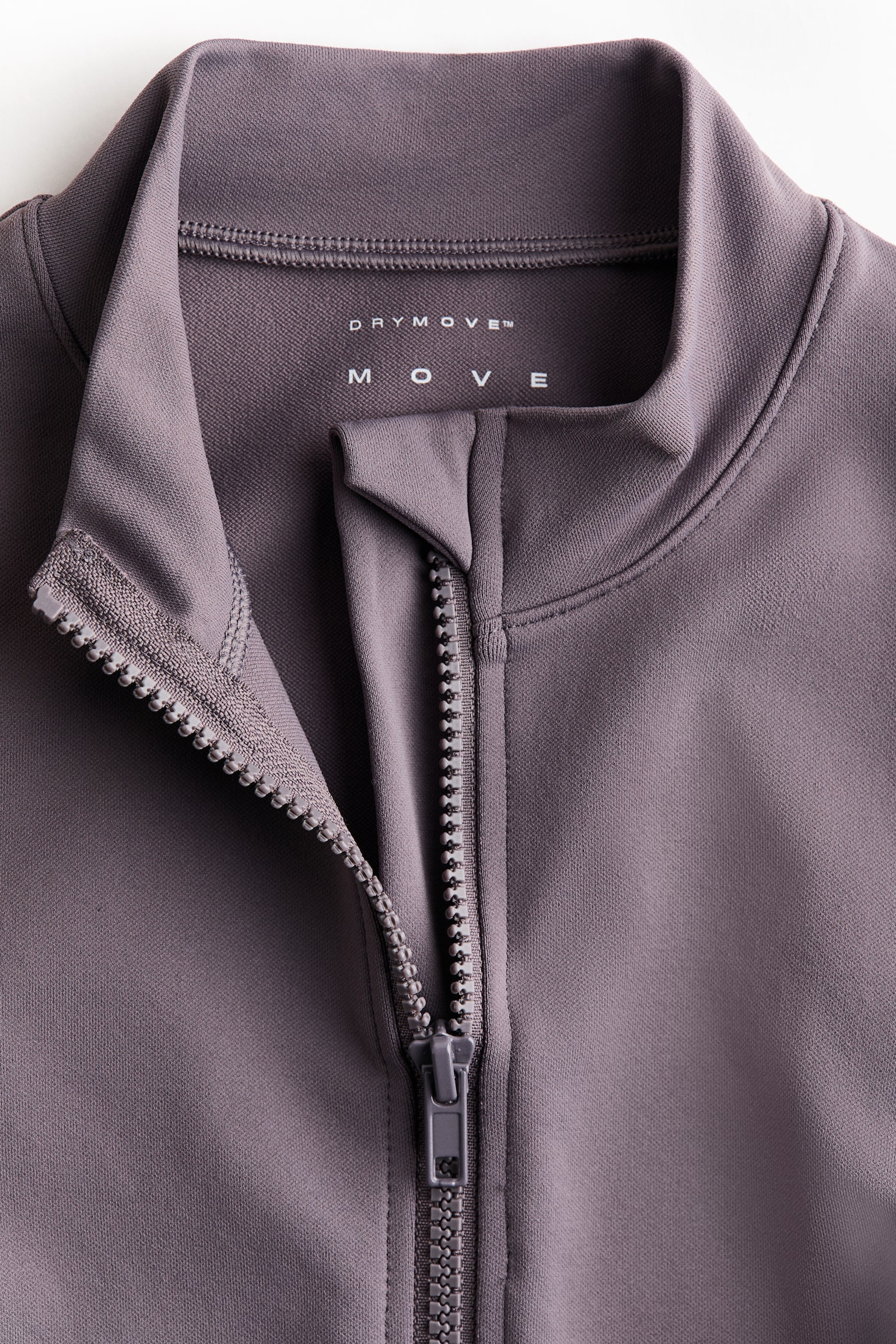 Športová mikina na zips DryMove™ - Tlmená fialová/Svetloružová/Čierna - 5