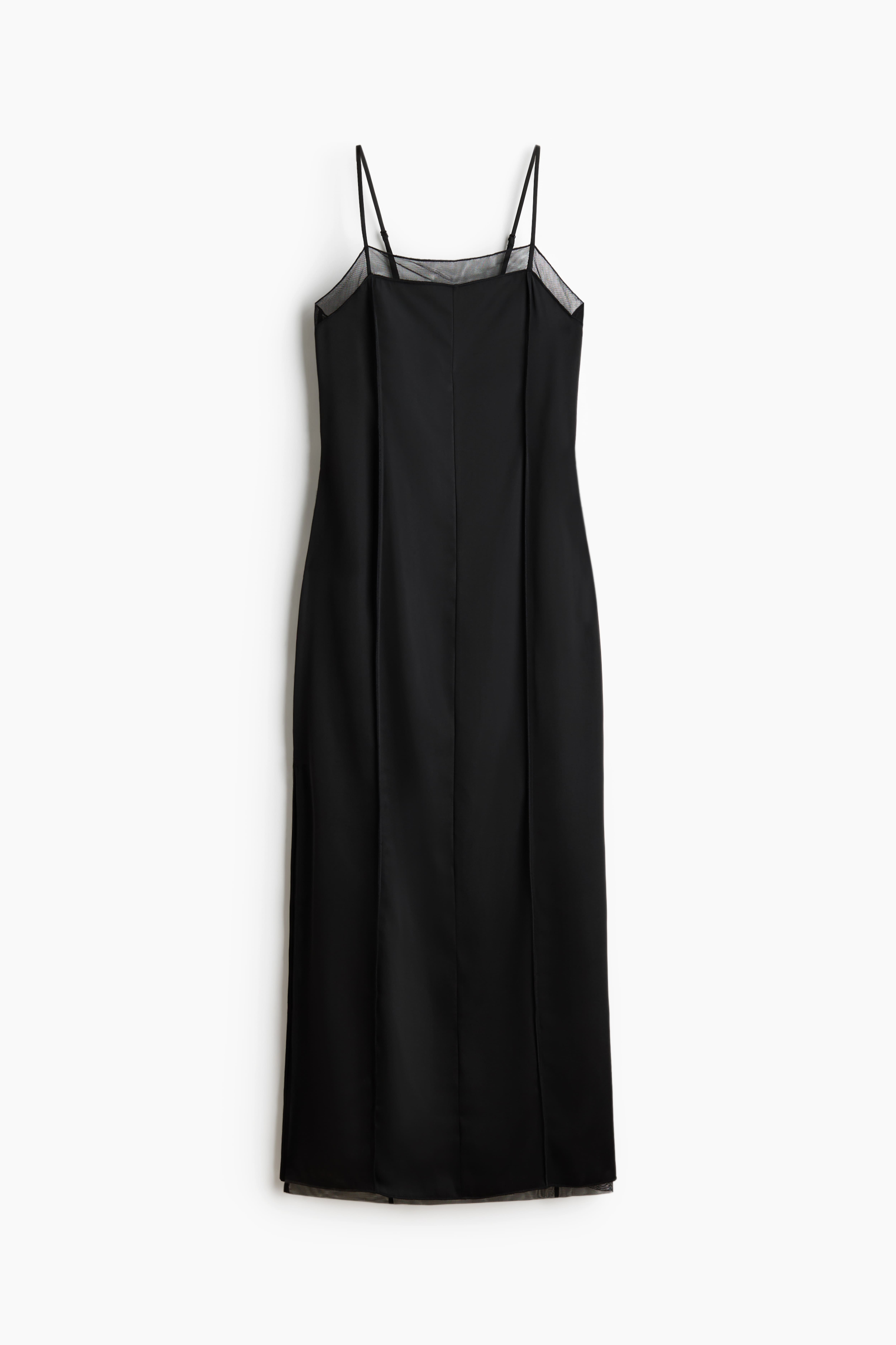 Robe à effet superposé en satin
