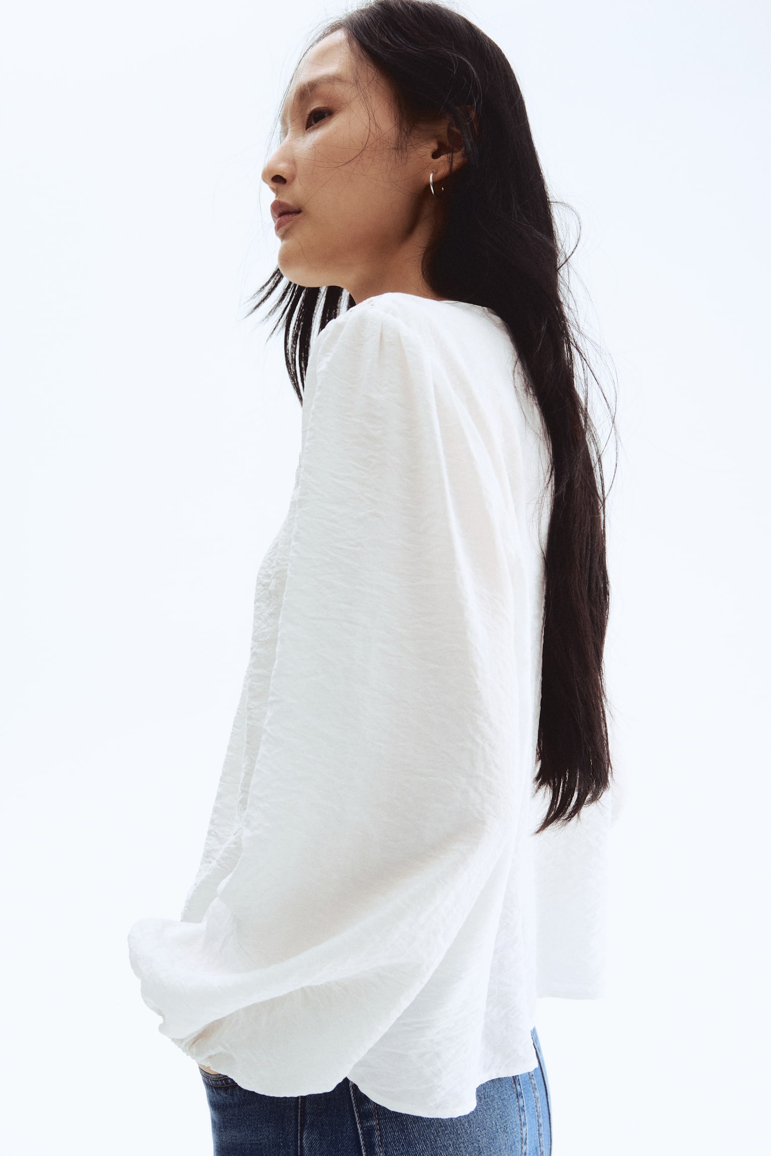 Dantel Robalı Bluz - Beyaz/Bordo - 7