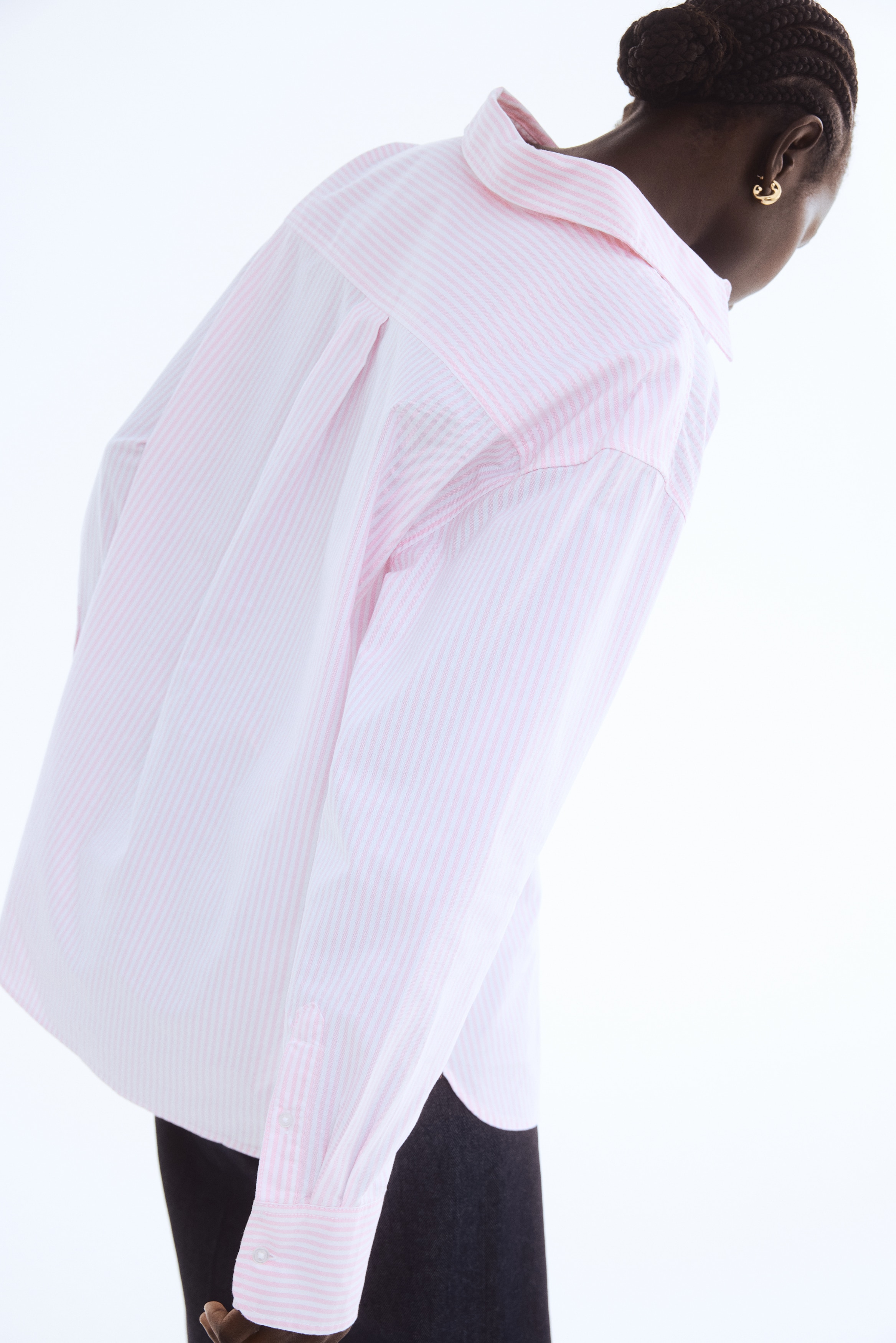 H & M - オックスフォードシャツ - ピンク