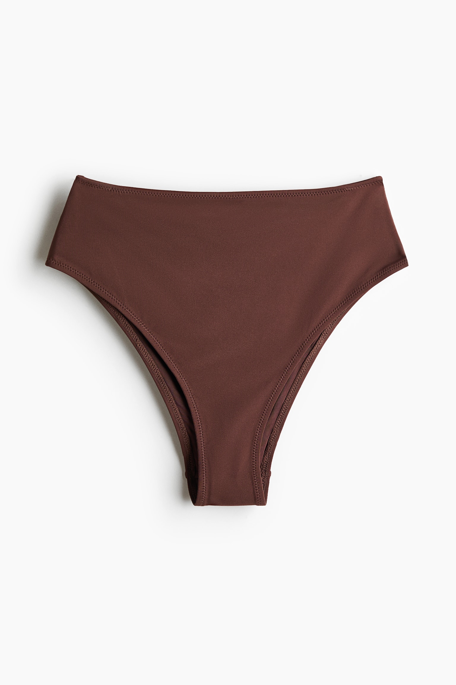 Cheeky bikinislip - High Waist-Donkerbruin - 2