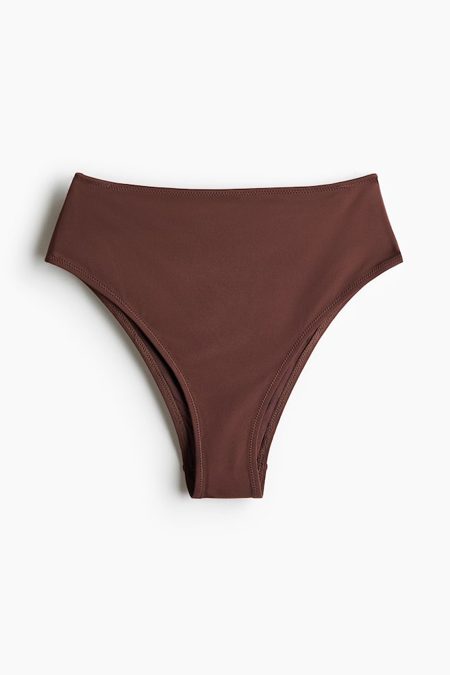 Dół od kostiumu Cheeky High Waist - Ciemnobrązowy/Pudroworóżowy/Paisley/Kremowy/Granatowy/Burgundowy/Czarny/Ciemnobrązowy/Oliwkowozielony/Biały/Biały/Jasnożółty - 1
