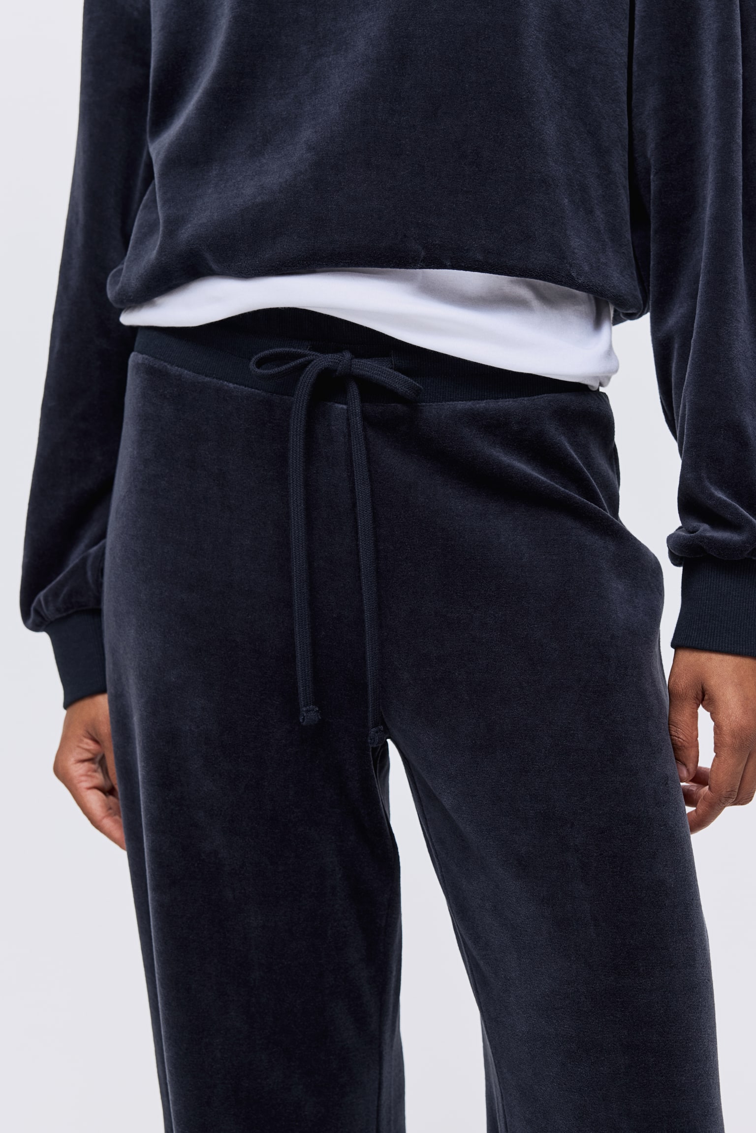 Velour trousers - Navy blue - 6