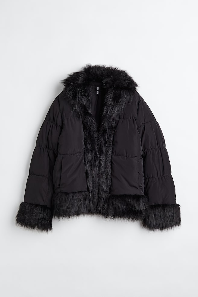 Puffer jacket - Black - 1