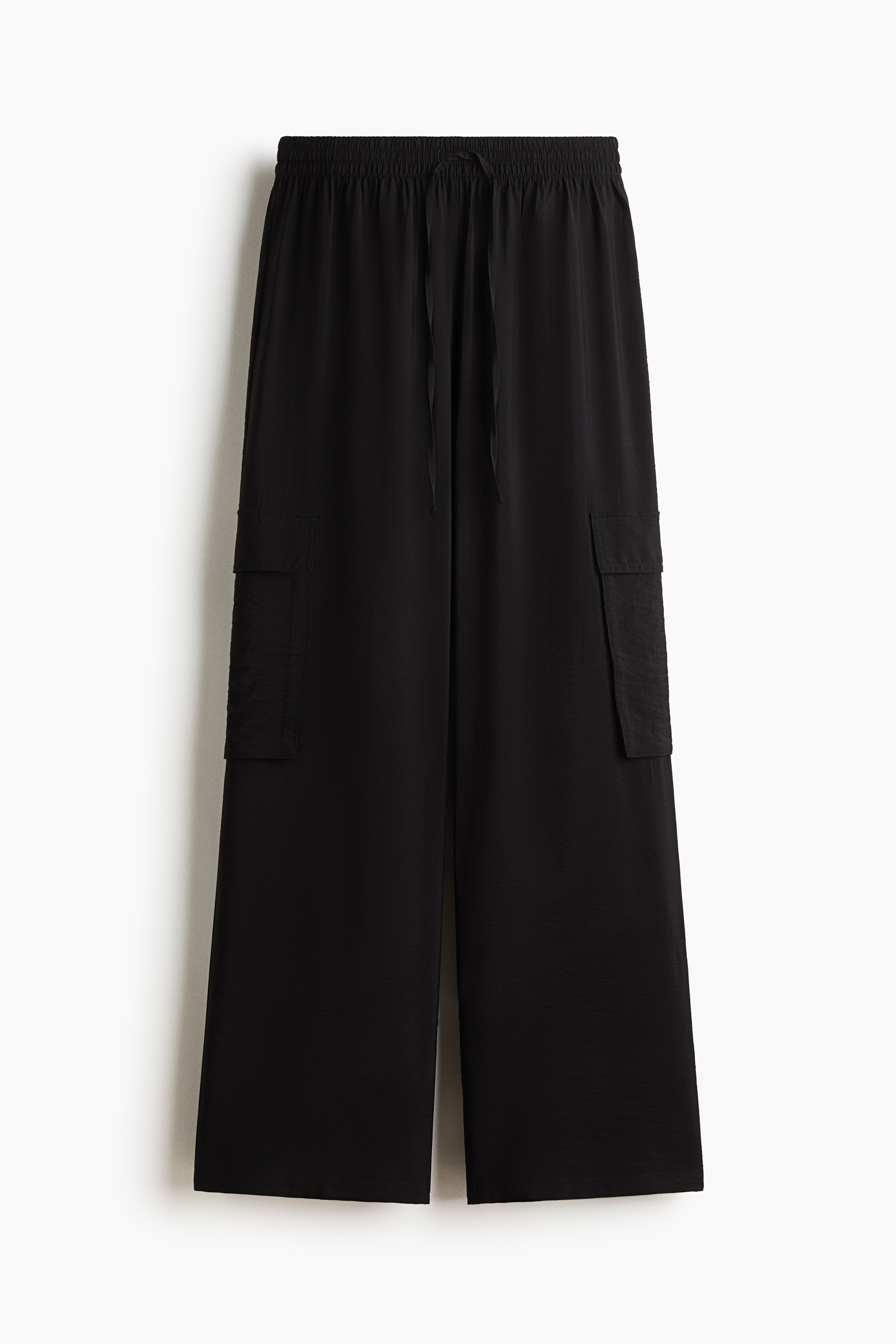 Pantalón cargo ancho - Negro/Verde caqui/Café oscuro
