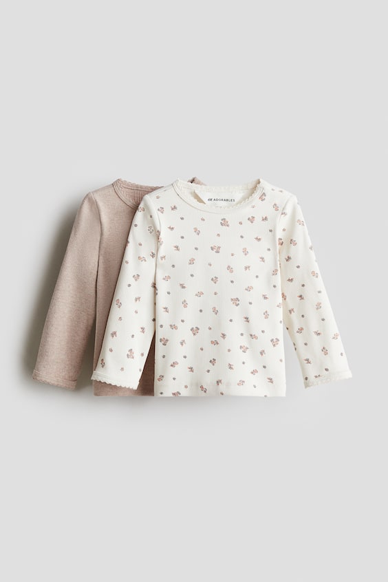 Детские топы H&M 2-Pack Cotton Jersey Tops